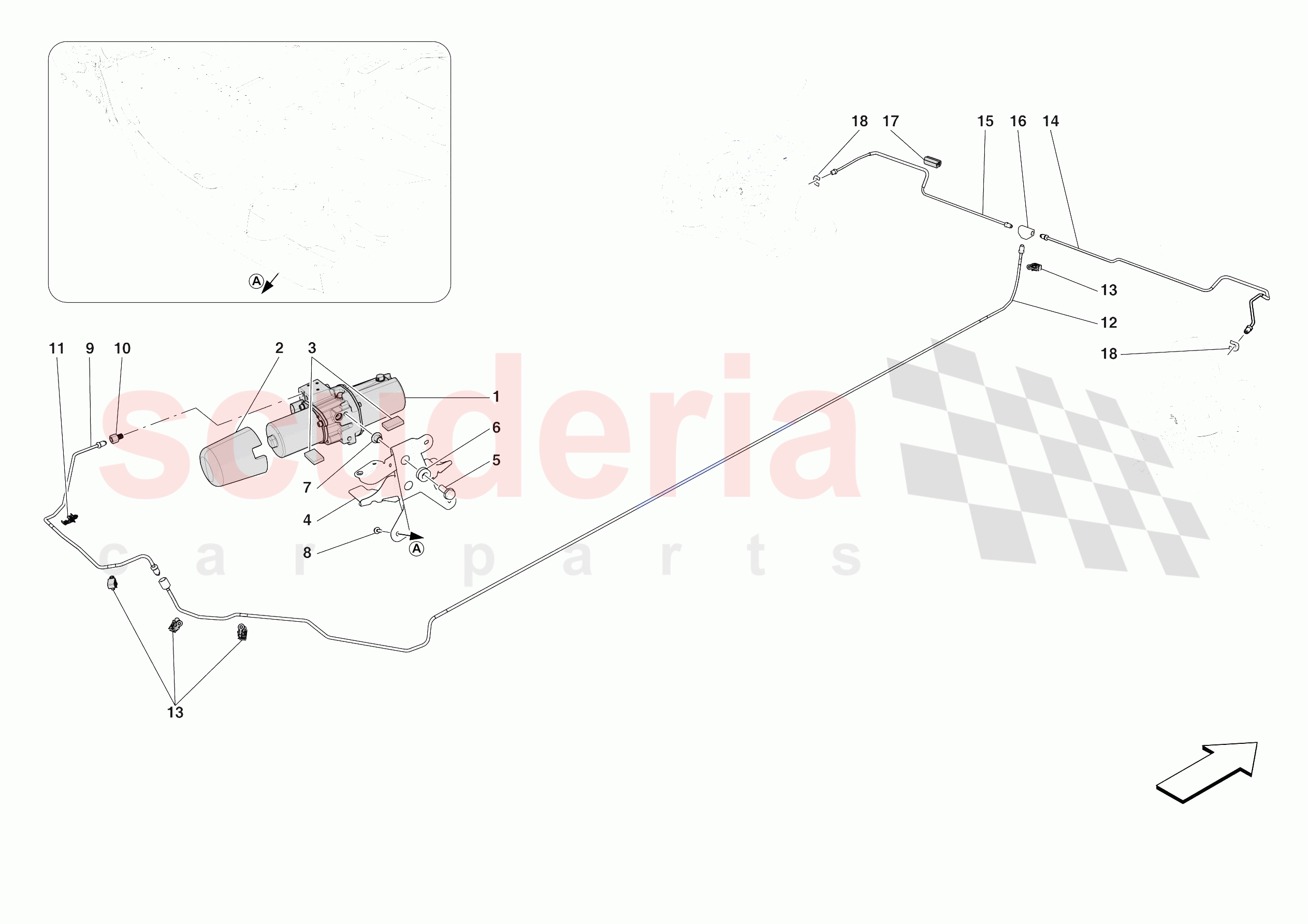 LIFTING THE VEHICLE of Ferrari Ferrari Daytona SP3 USA