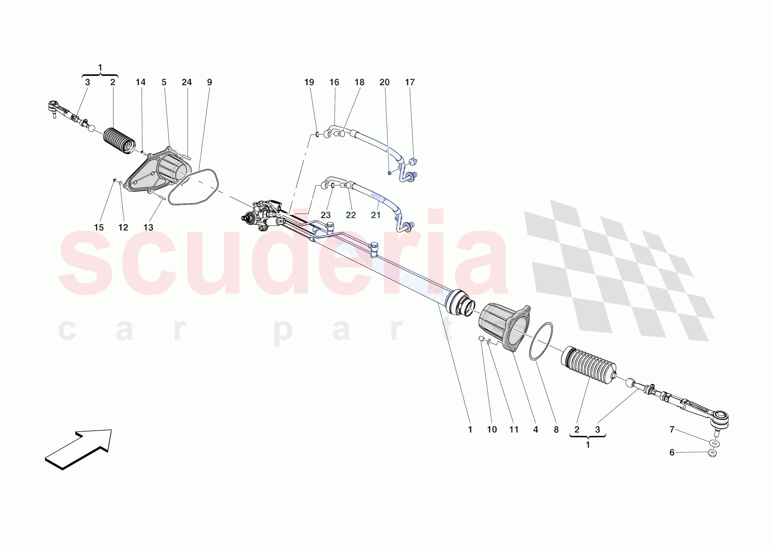 STEERING BOX of Ferrari Ferrari Daytona SP3 USA