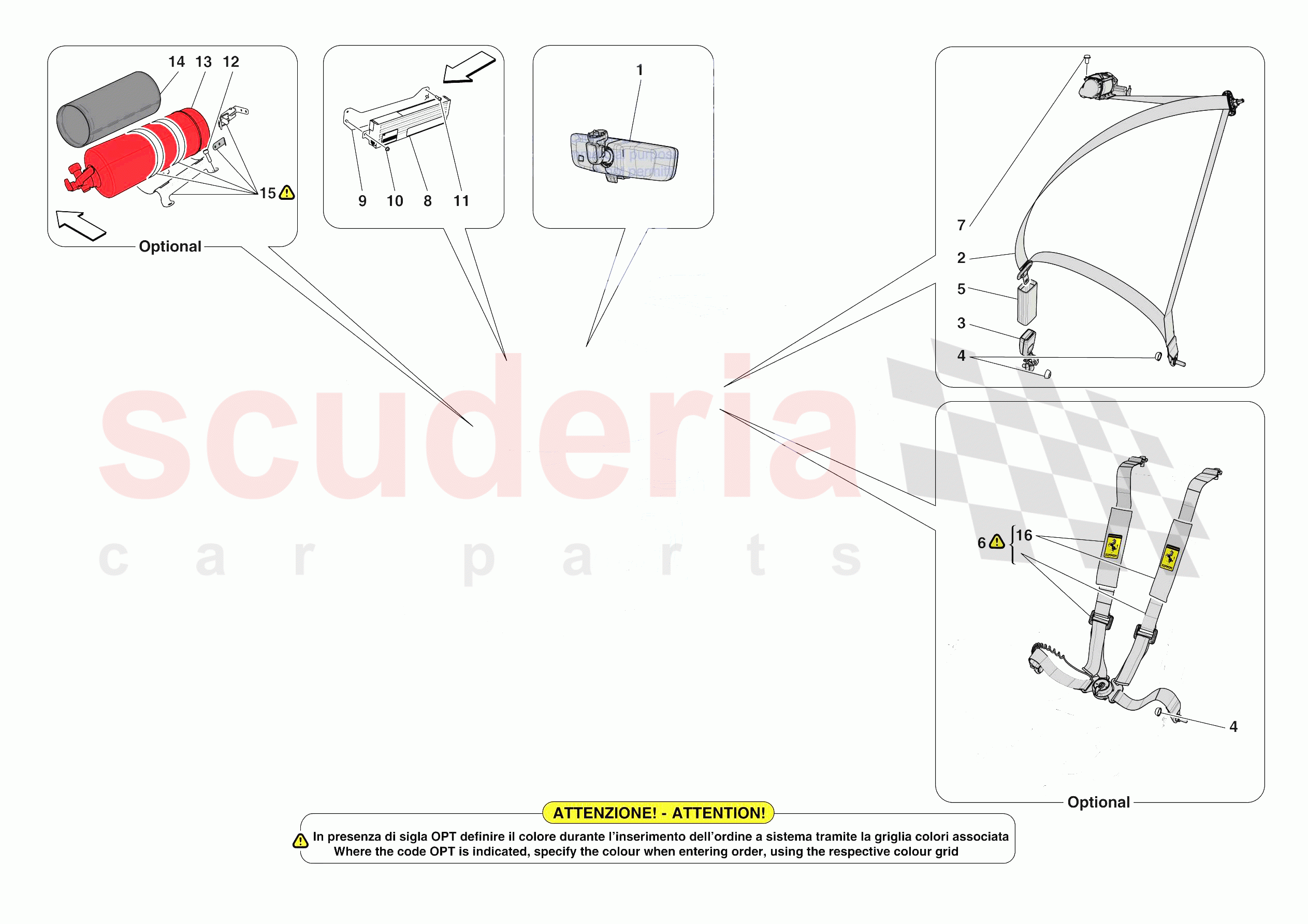 OTHER INTERIOR TRIM ACCESSORIES of Ferrari Ferrari Daytona SP3 USA