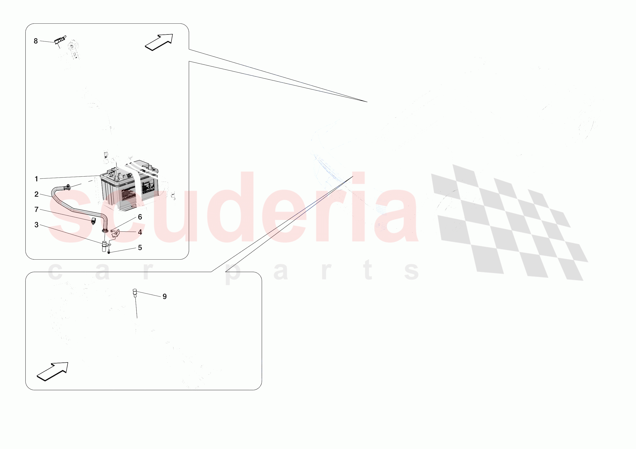 BATTERIES of Ferrari Ferrari Daytona SP3 USA