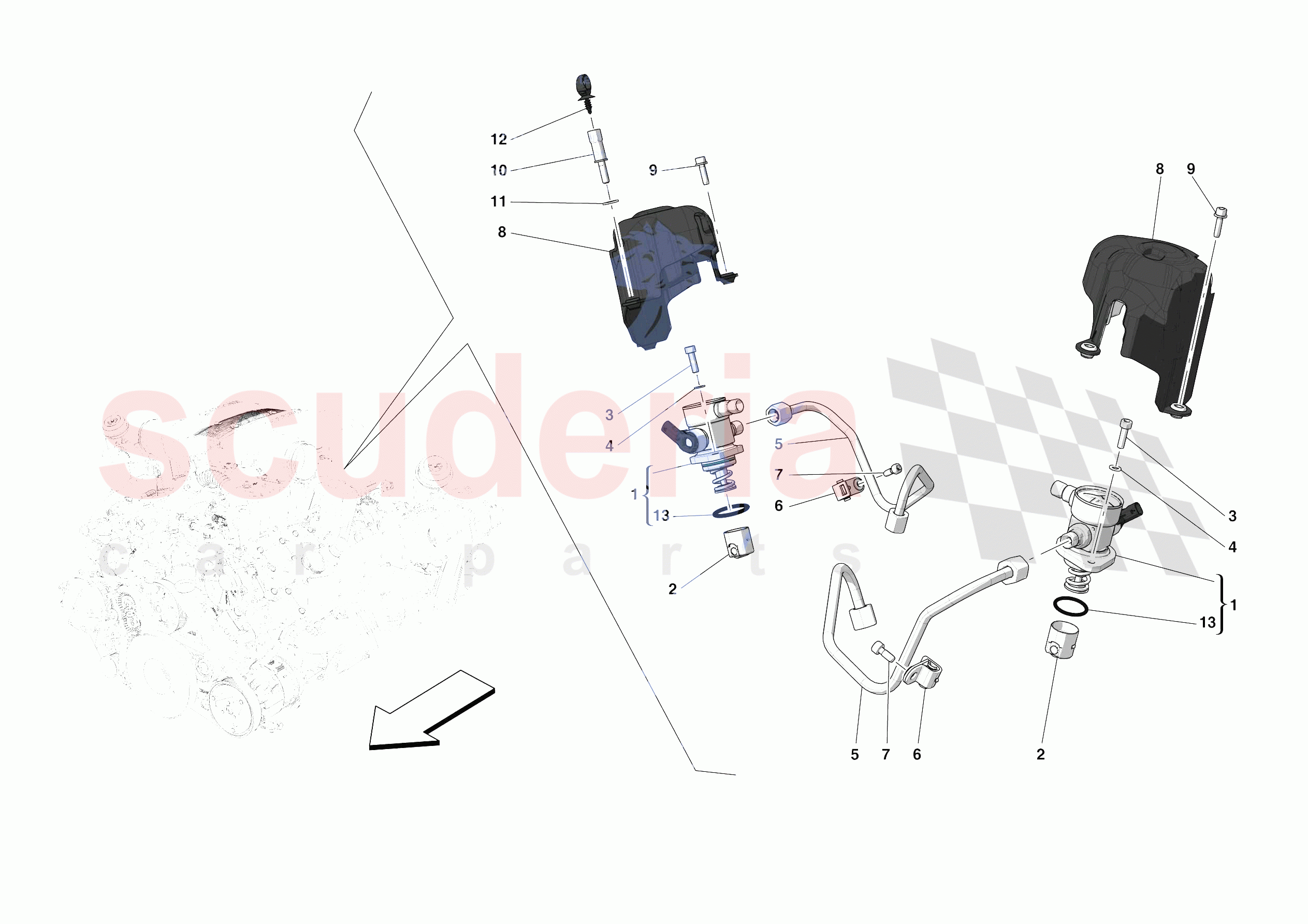 FUEL PUMPS of Ferrari Ferrari F8 Spider Europe