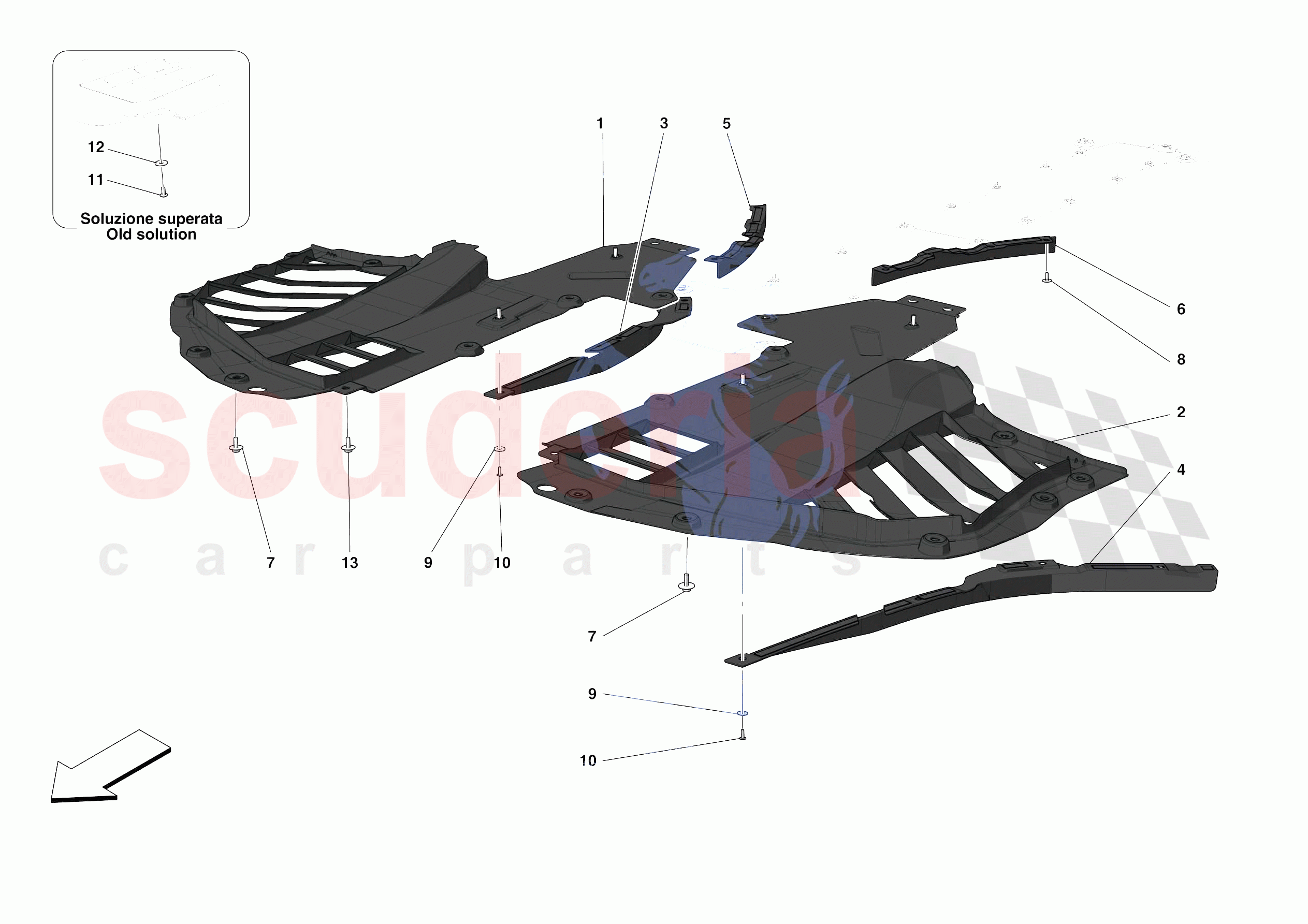 FRONT SHIELDS of Ferrari Ferrari F8 Spider Europe