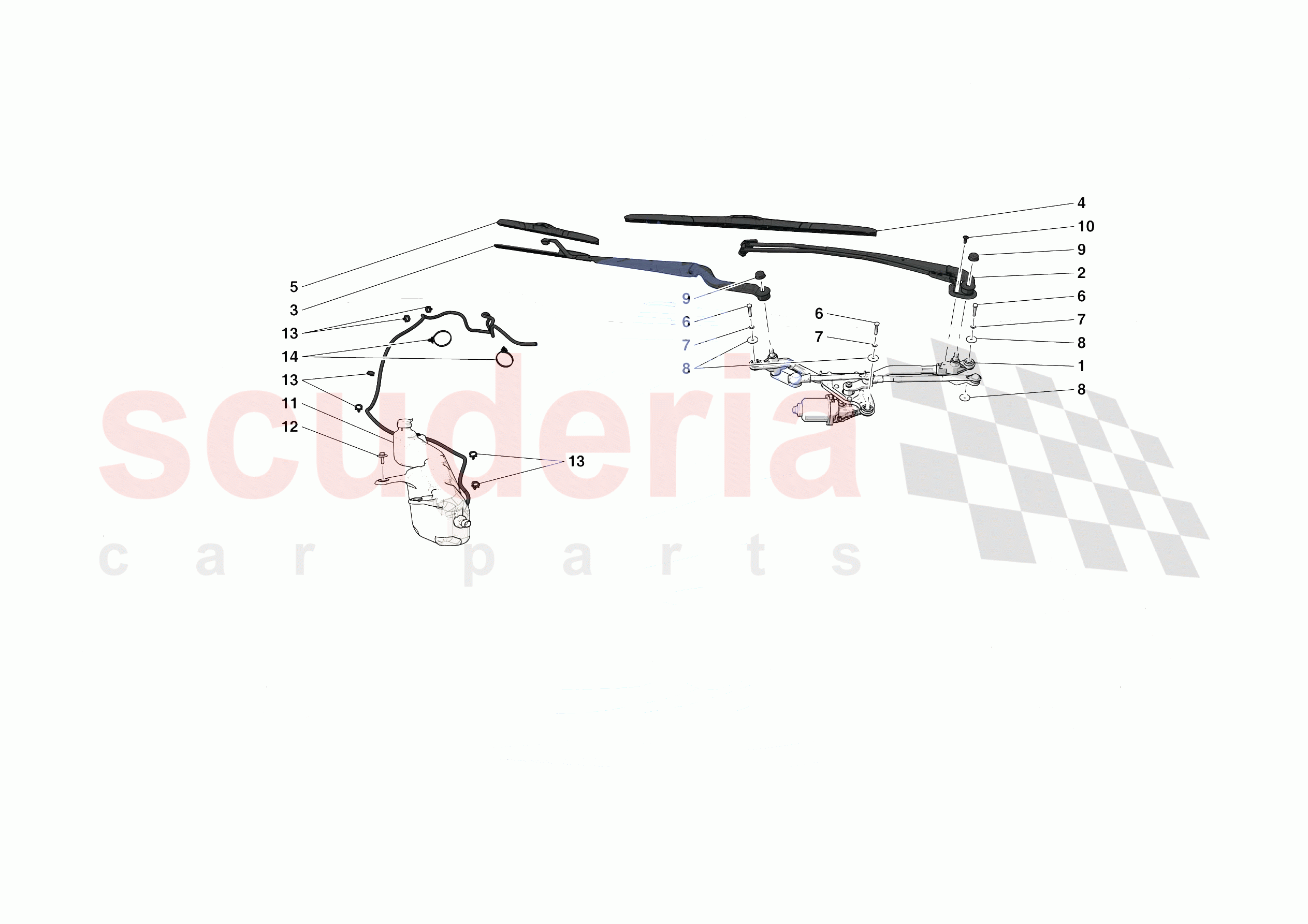 WIPERS AND HEADLAMP WASHERS of Ferrari Ferrari F8 Spider USA