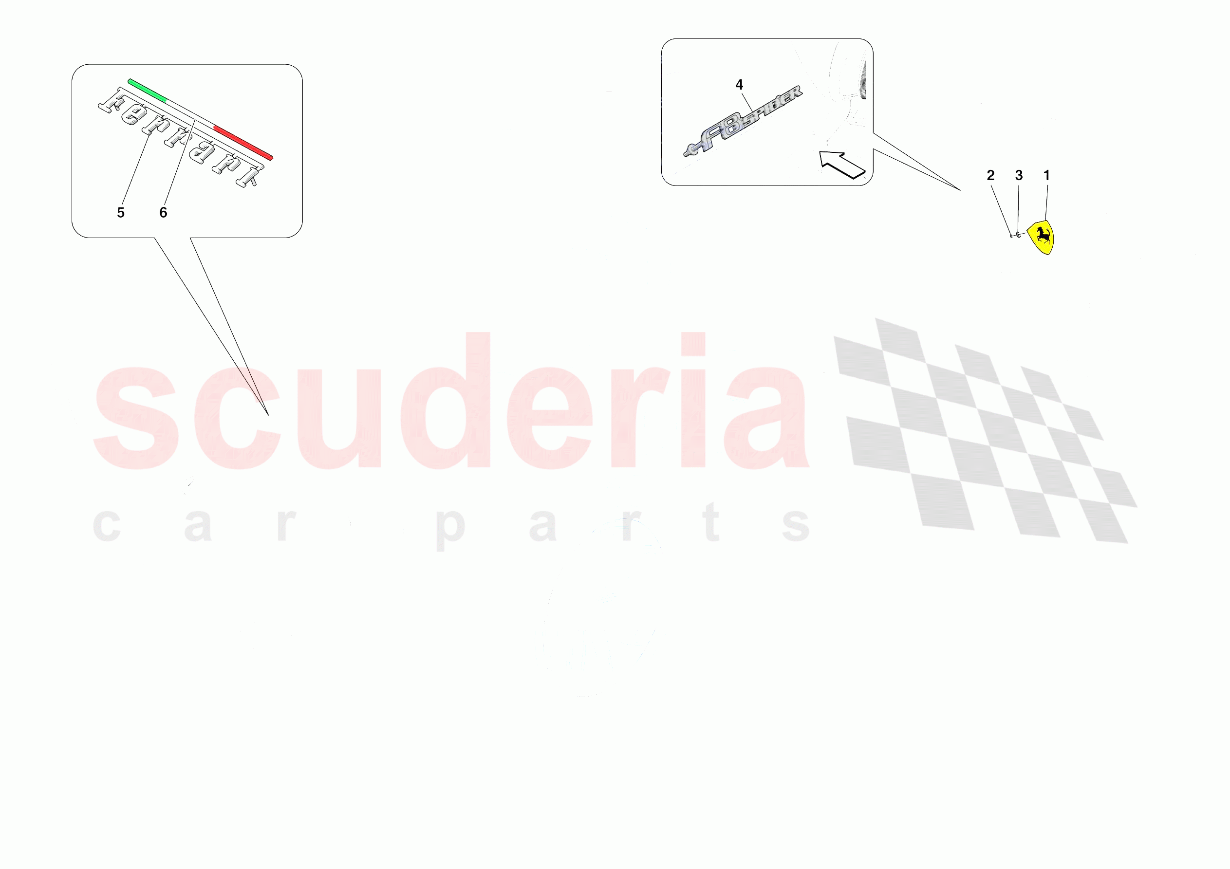 BADGES of Ferrari Ferrari F8 Spider USA