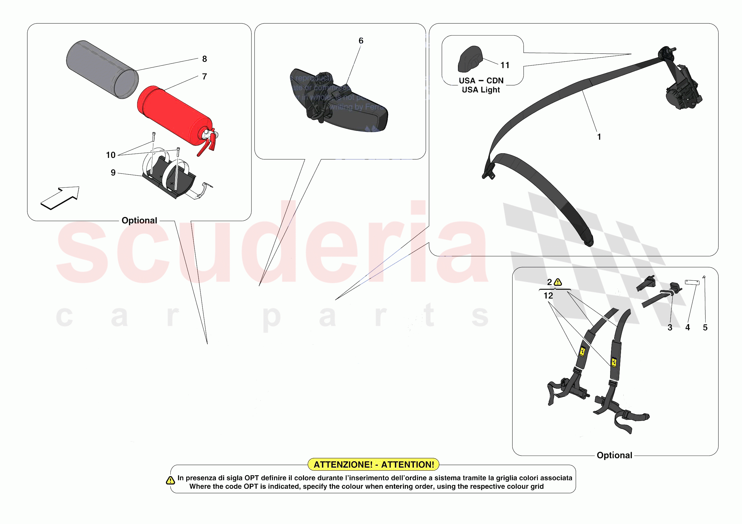 OTHER INTERIOR TRIM ACCESSORIES of Ferrari Ferrari F8 Tributo USA