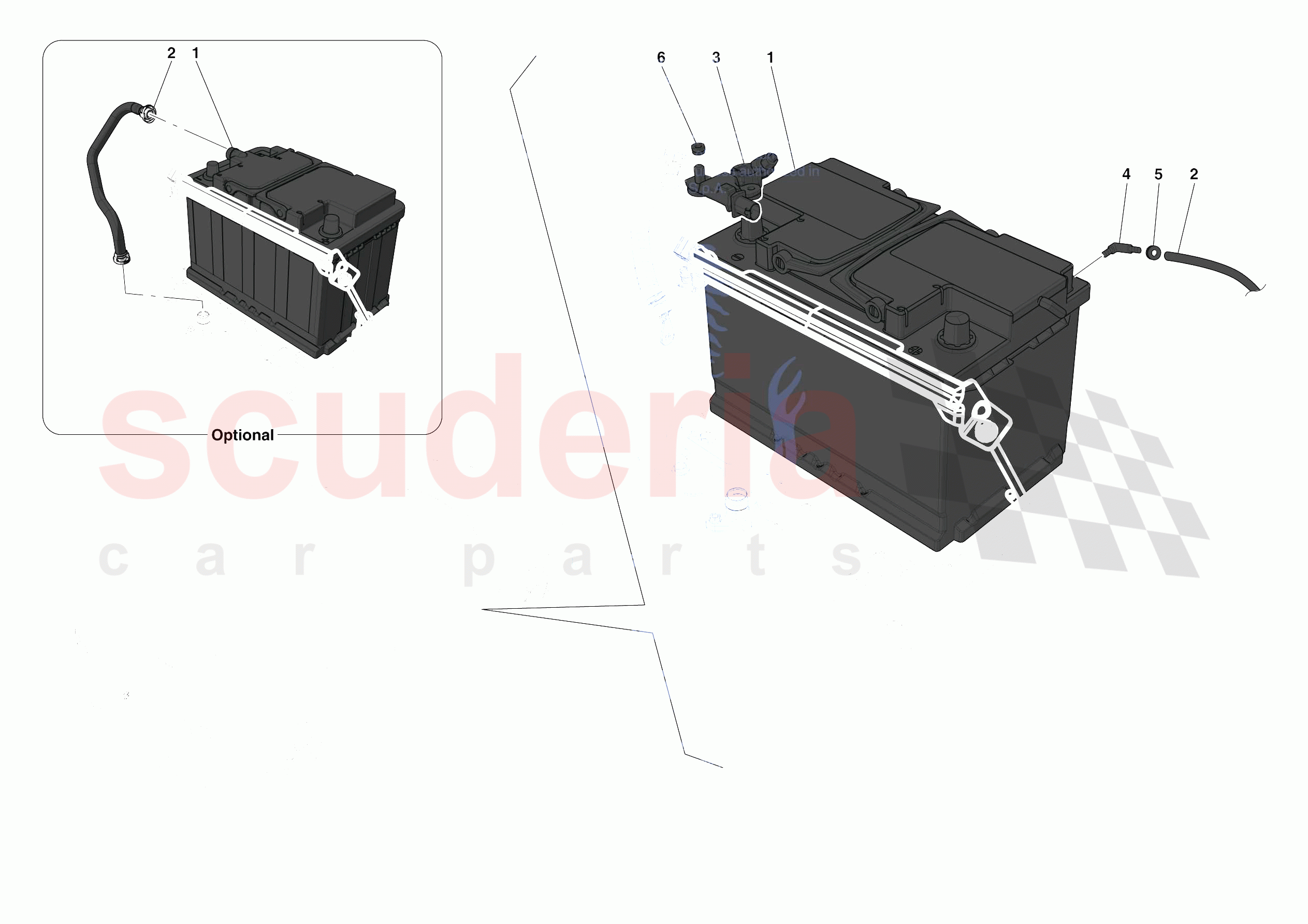 BATTERIES of Ferrari Ferrari F8 Tributo USA