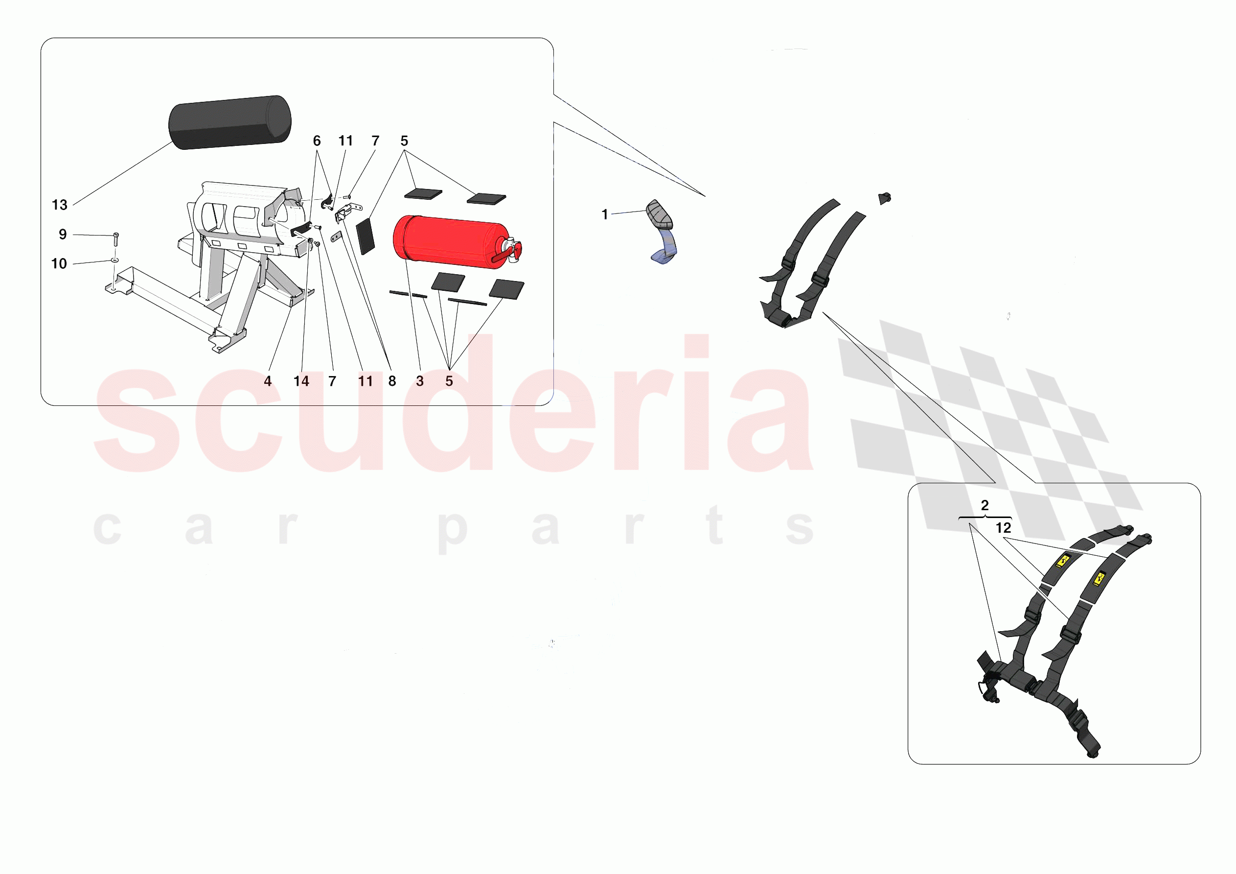 OTHER INTERIOR TRIM ACCESSORIES of Ferrari Ferrari Monza SPA1 Europe