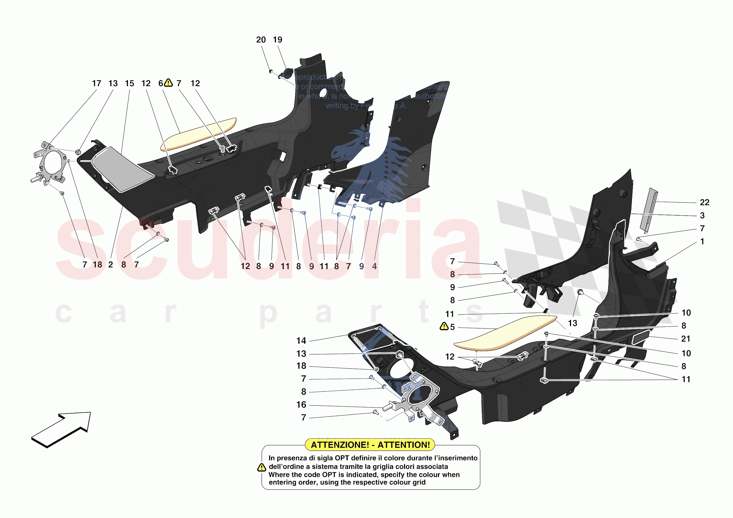 INNER TRIM (ABOVE BELTLINE) of Ferrari Ferrari Monza SPA2 Europe
