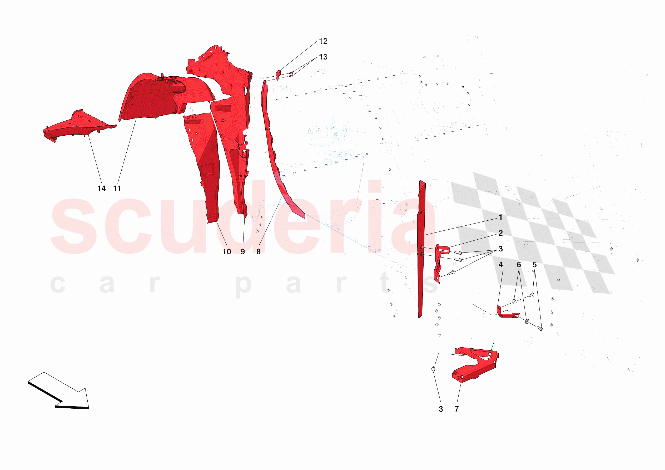 LATERAL SUBSTRUCTURE of Ferrari Ferrari Portofino M Europe