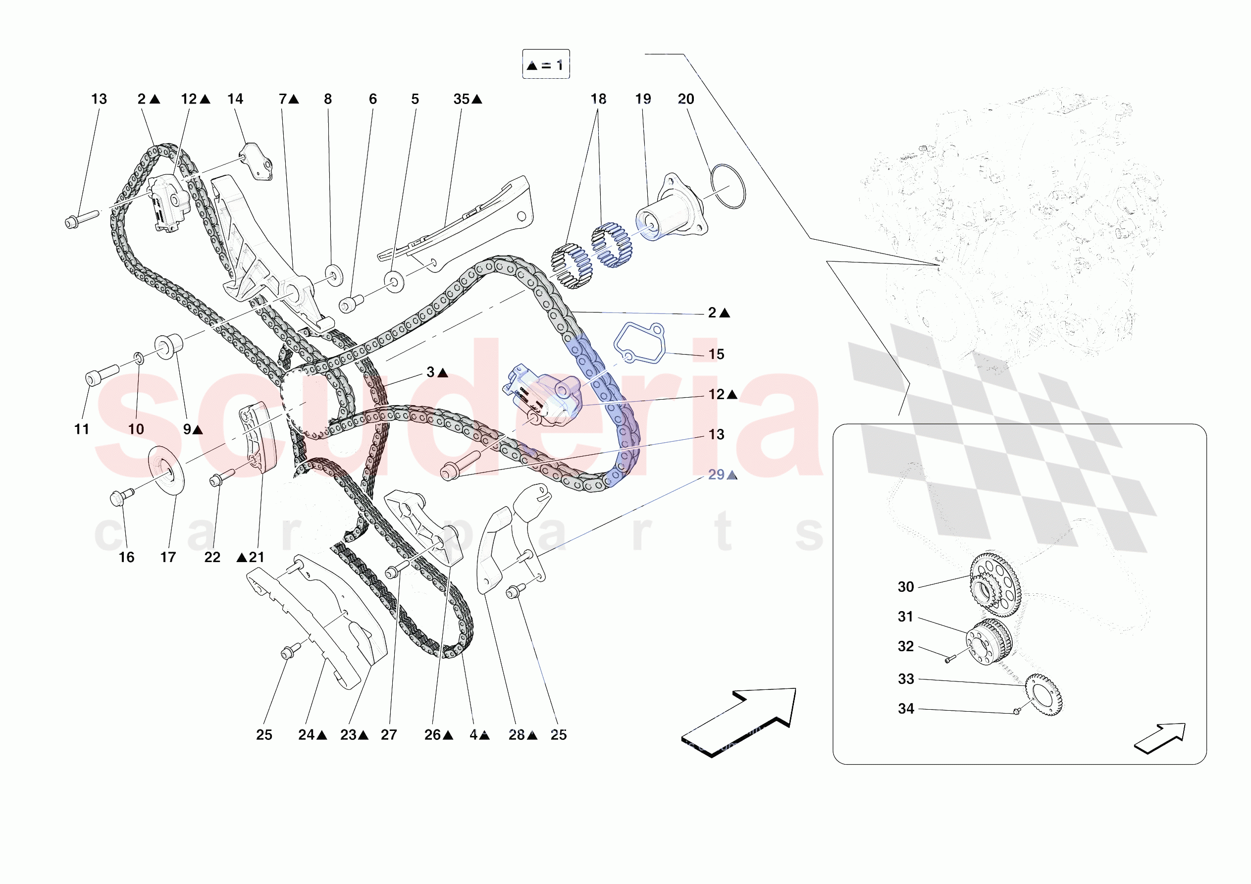 TIMING SYSTEM DRIVE of Ferrari Ferrari Portofino M Europe RH