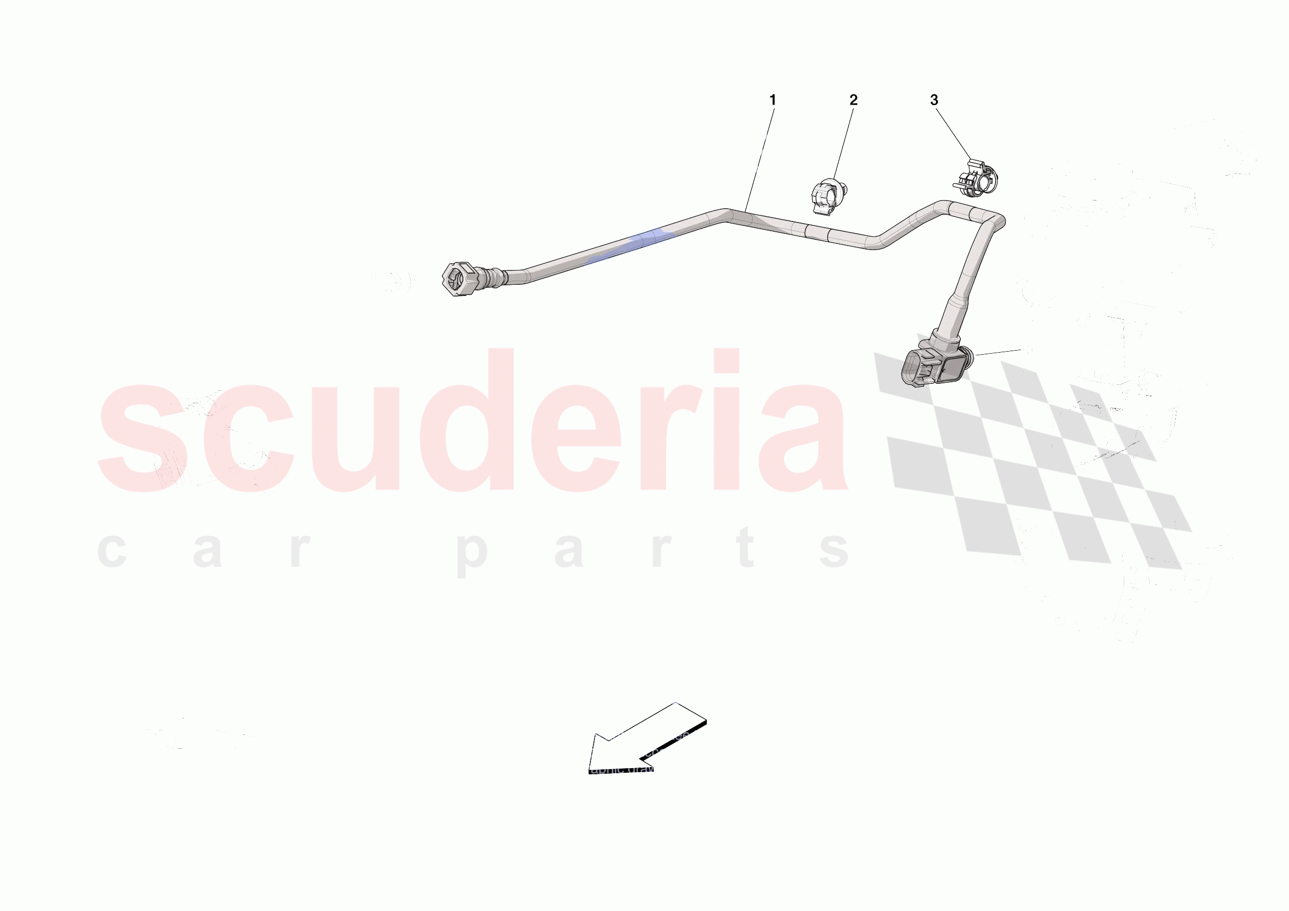SERVO BRAKE PIPES of Ferrari Ferrari Portofino M Europe RH