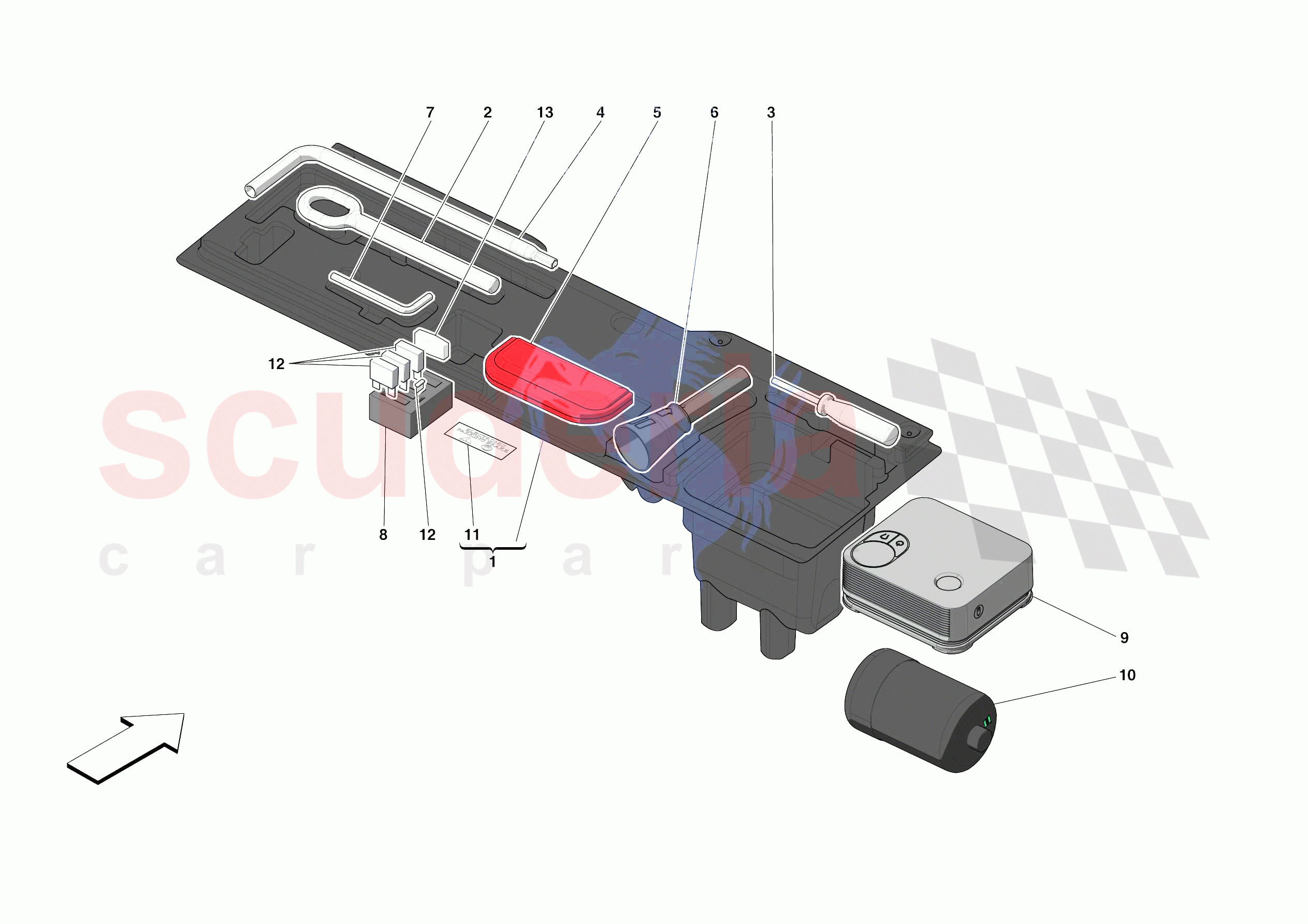 TOOLS PROVIDED WITH VEHICLE of Ferrari Ferrari Portofino M USA