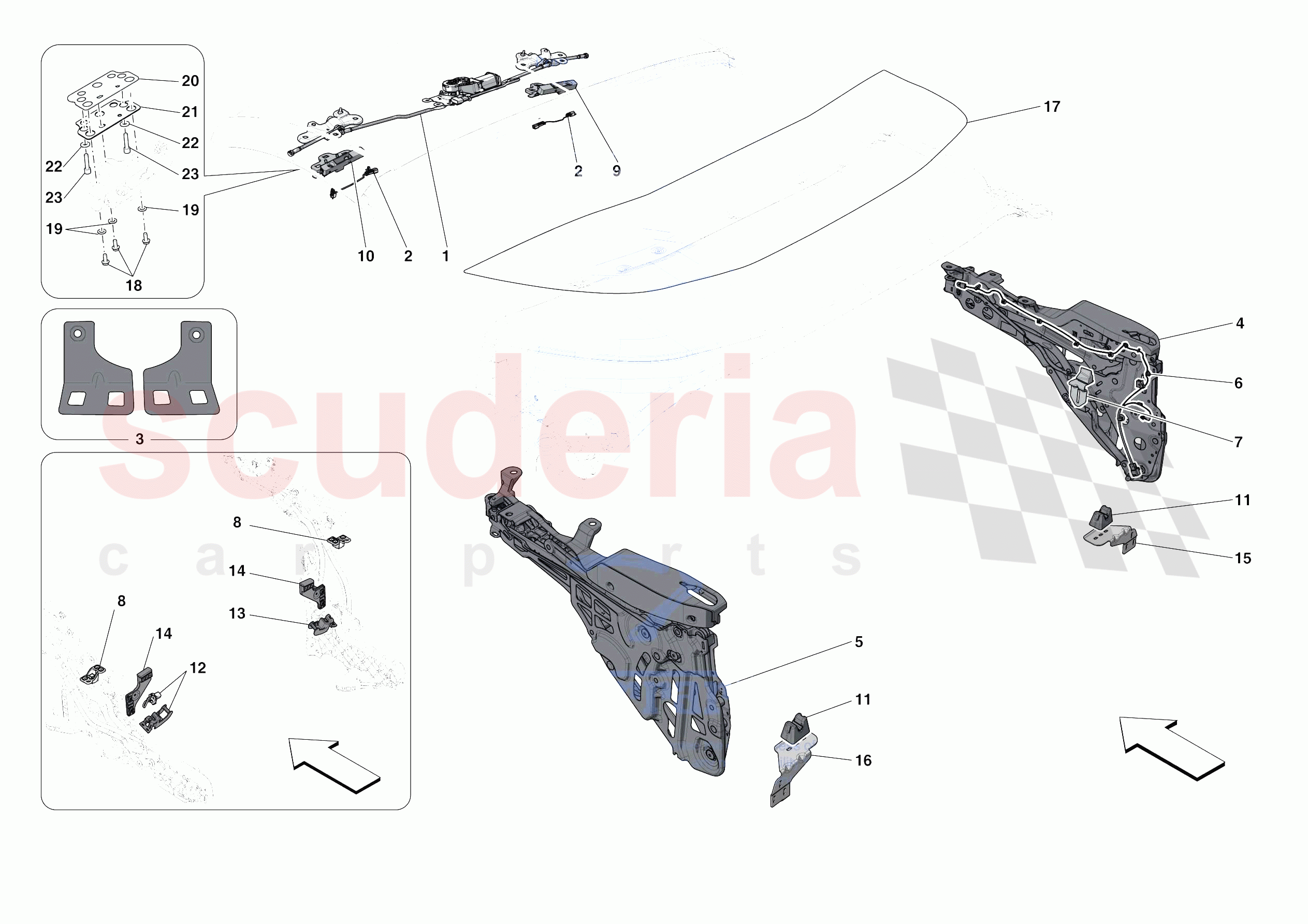 ROOF - KINEMATICS of Ferrari Ferrari Portofino M USA