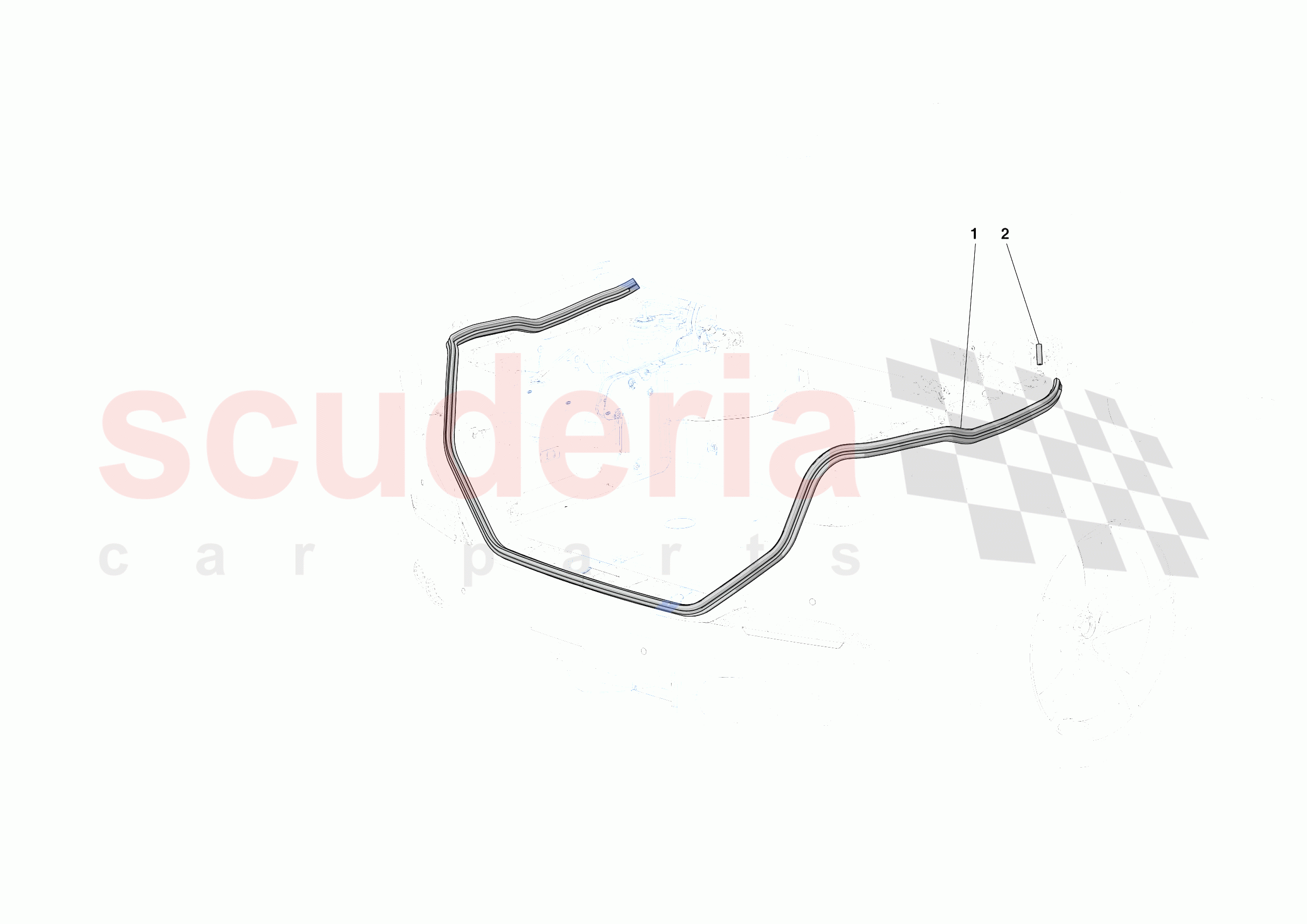 REAR LID SEALS of Ferrari Ferrari Portofino M USA