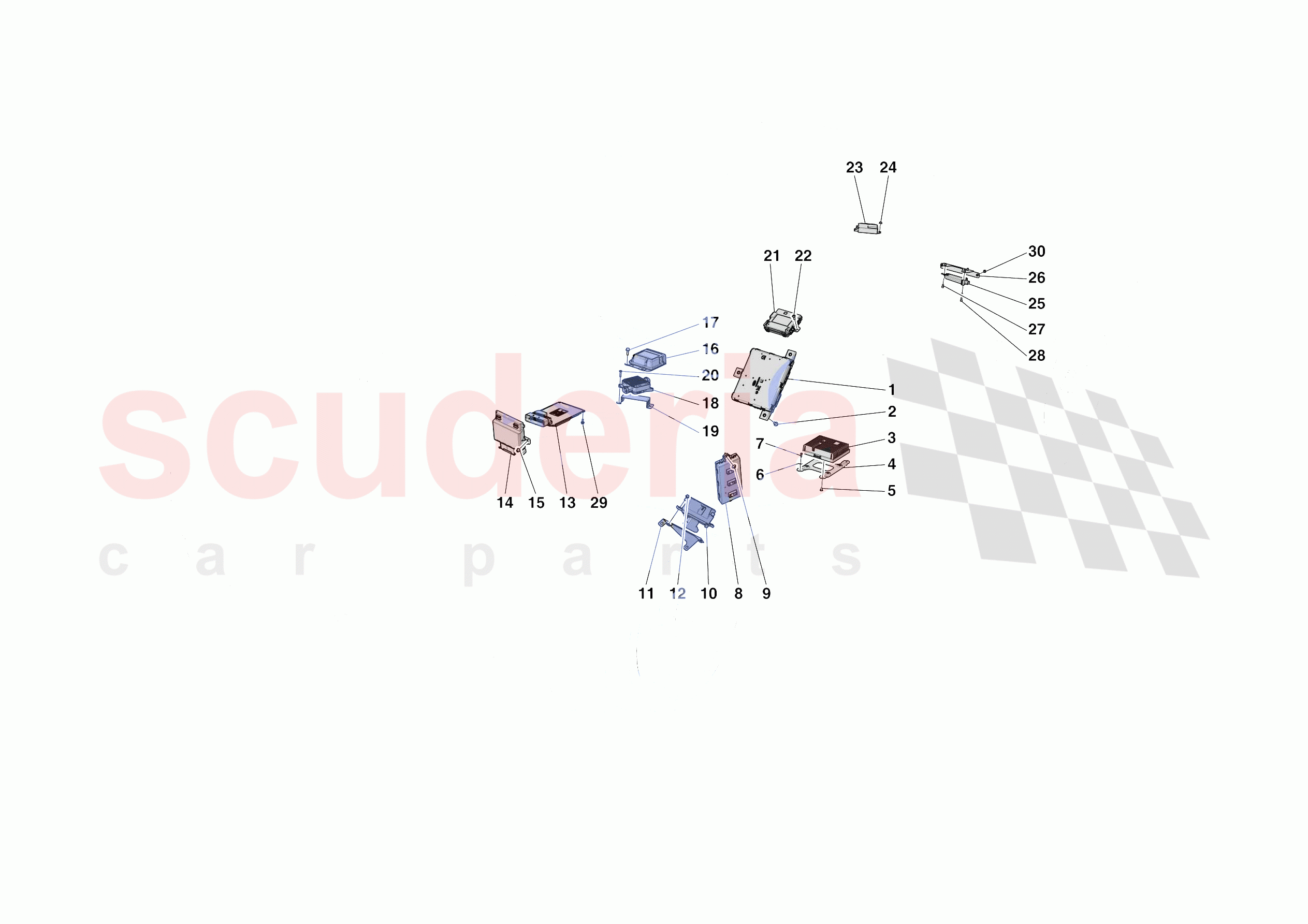 ELECTRICAL SYSTEM CONTROL UNITS of Ferrari Ferrari Portofino M USA