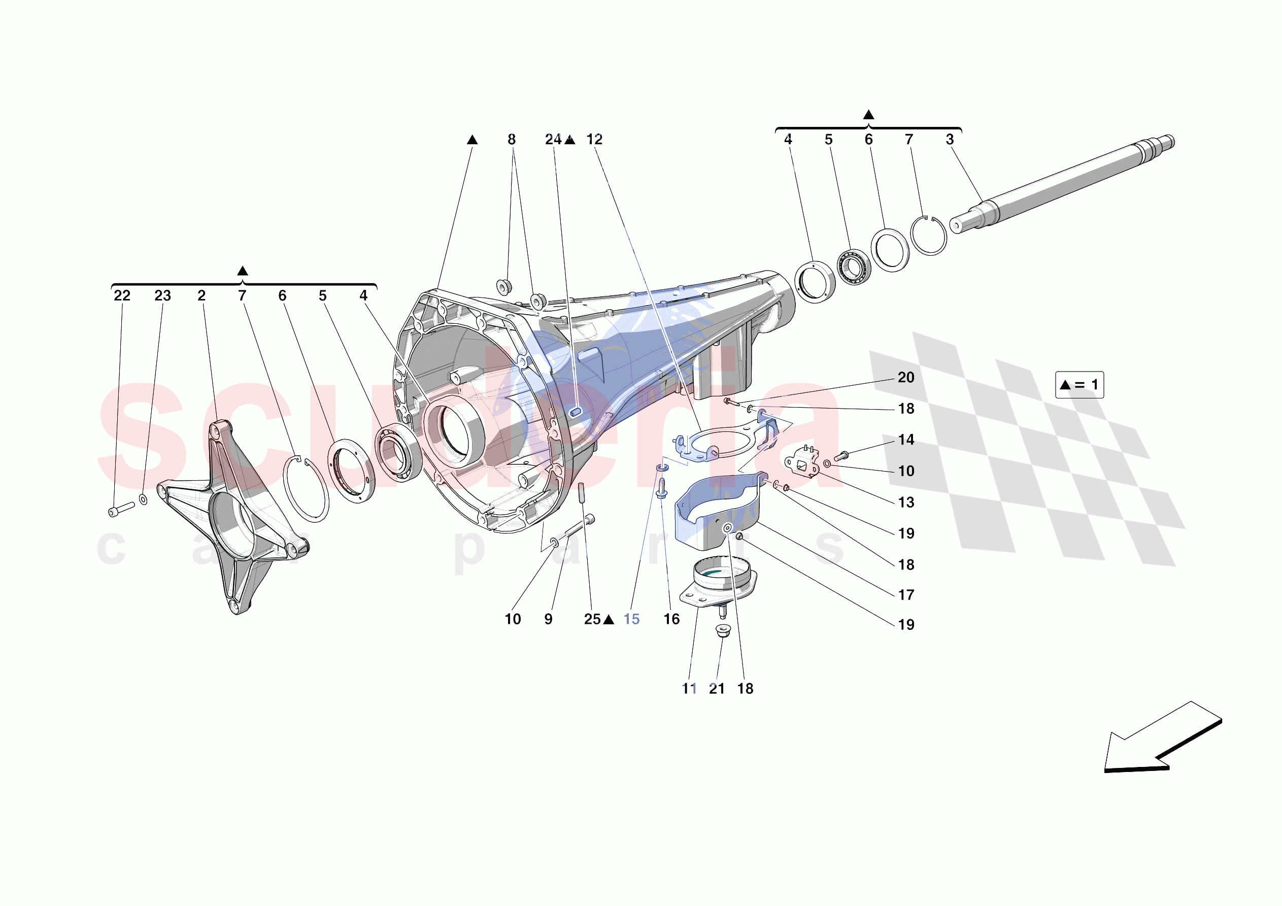 CLUTCH HOUSING of Ferrari Ferrari Portofino USA