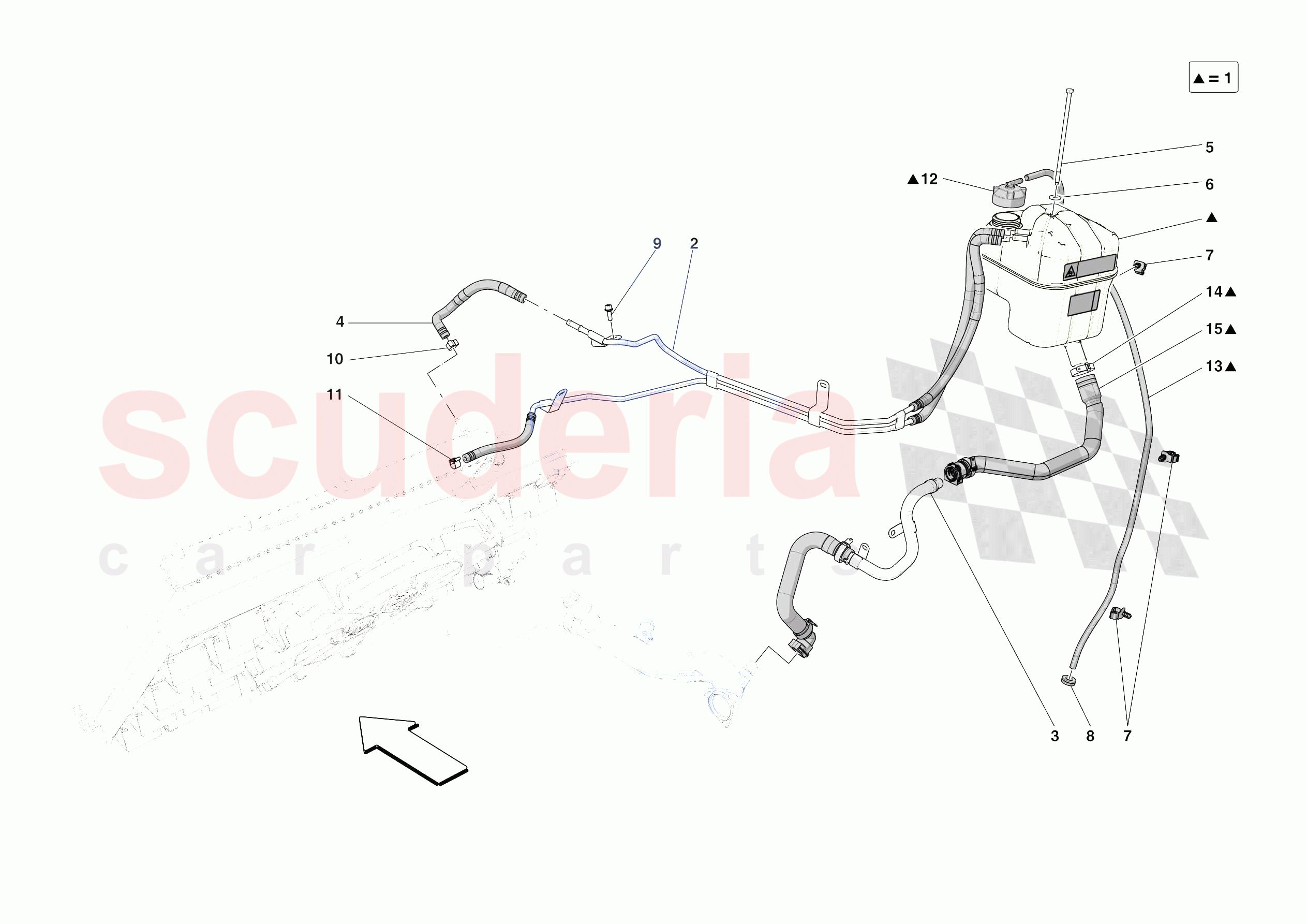 EXPANSION TANK of Ferrari Ferrari Purosangue Europe
