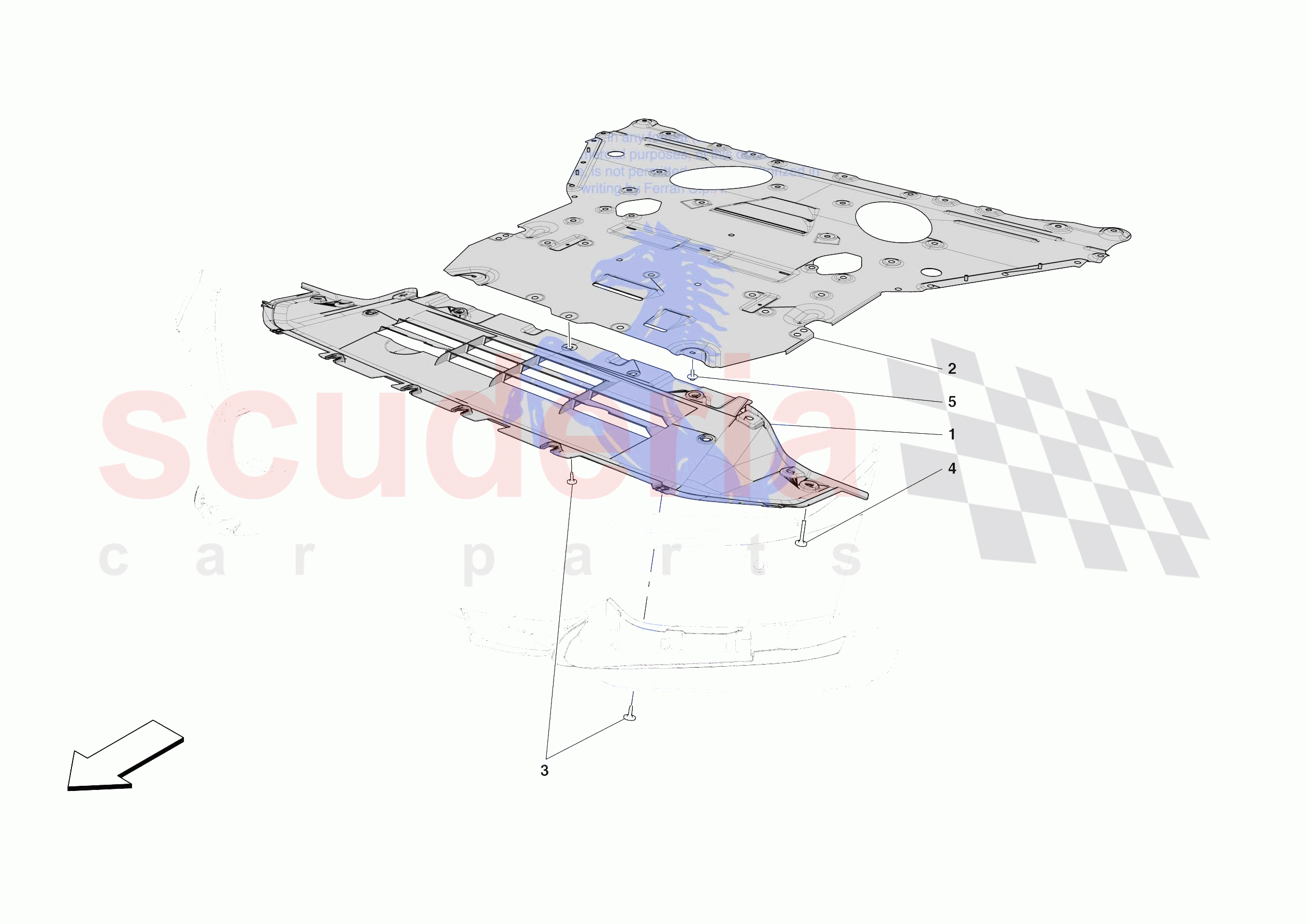 FRONT SHIELDS of Ferrari Ferrari Purosangue Europe