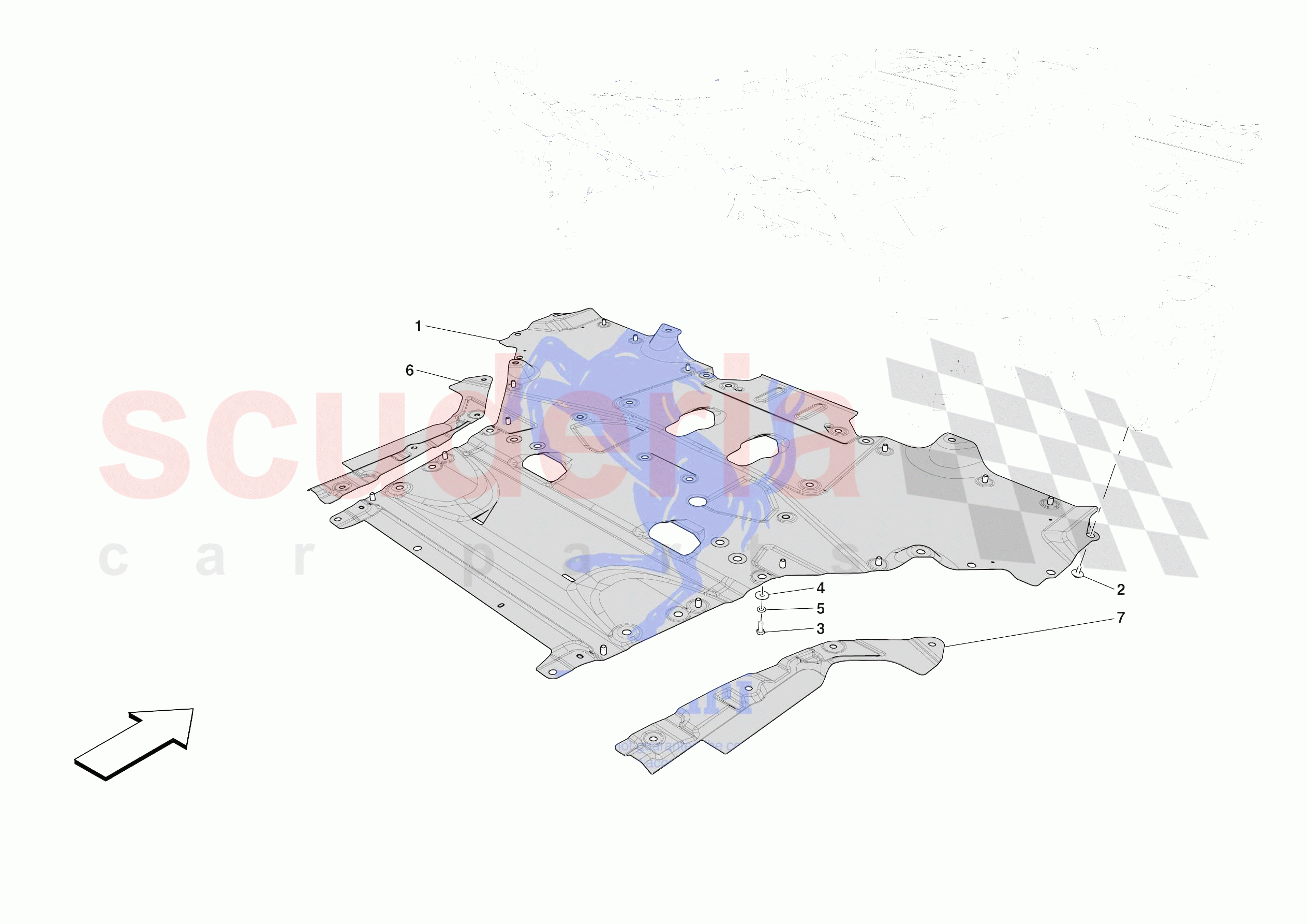 REAR SHIELDS of Ferrari Ferrari Purosangue Europe