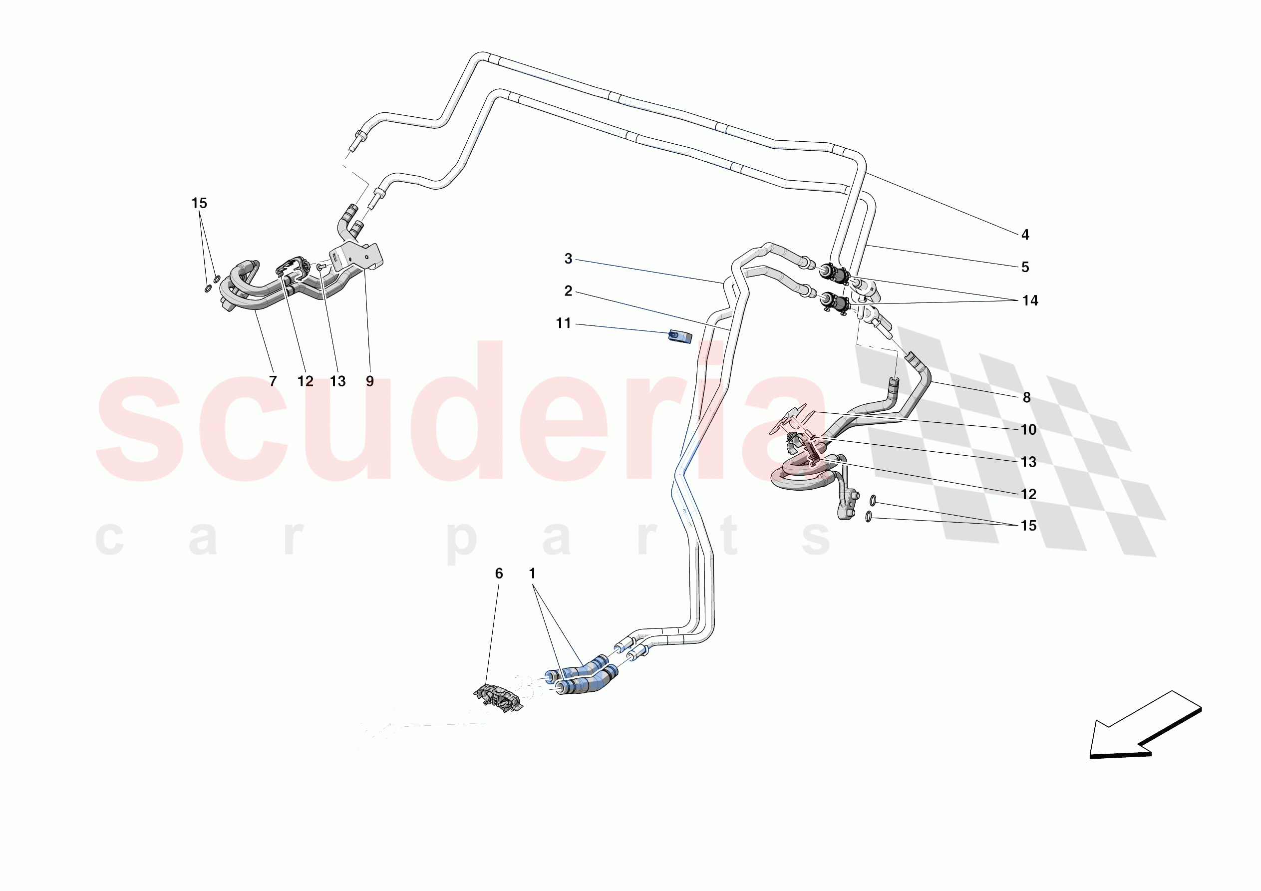 REAR SUSPENSION - COOLING of Ferrari Ferrari Purosangue USA