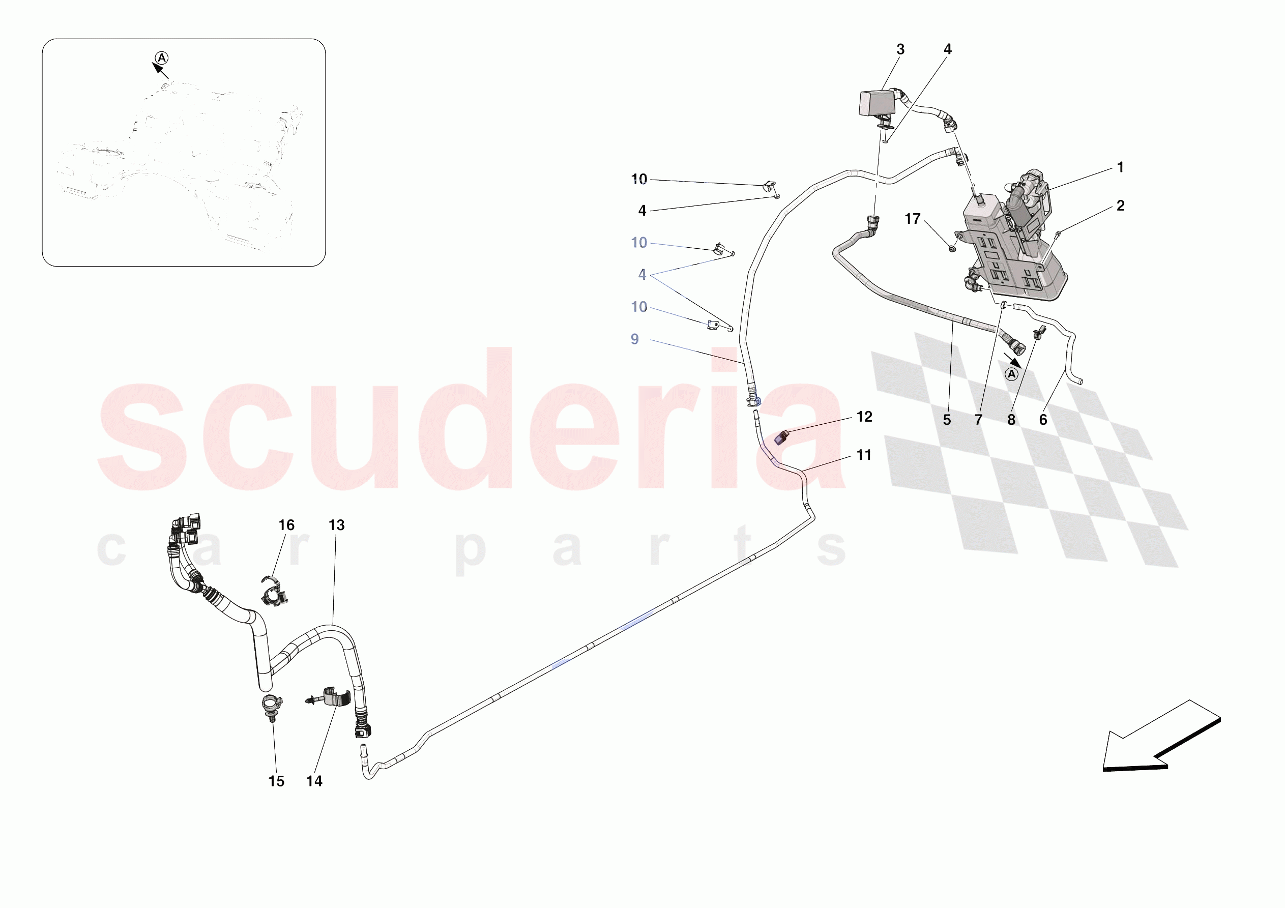 EVAPORATIVE EMISSIONS CONTROL SYSTEM of Ferrari Ferrari Roma Europe