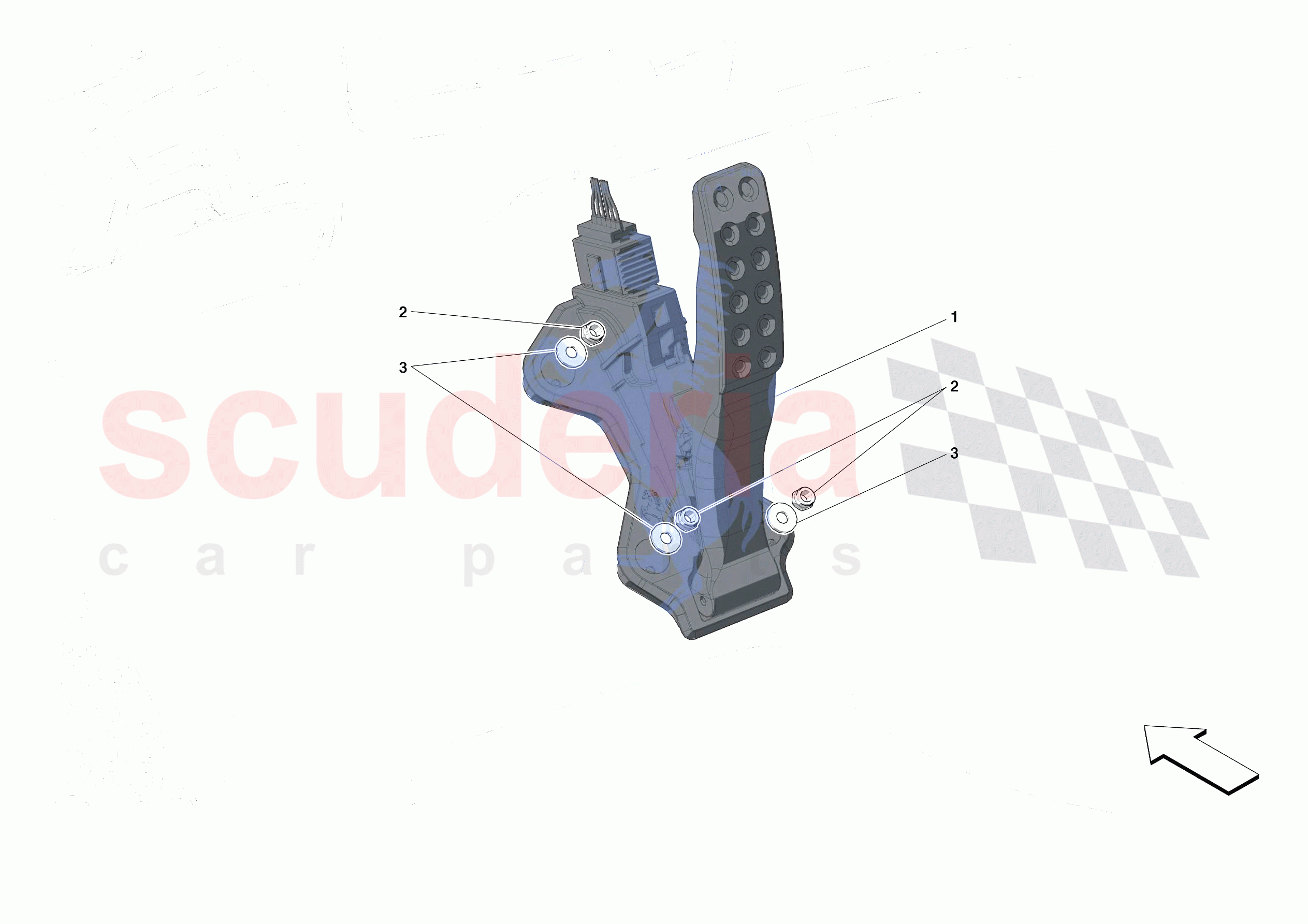 ACCELERATOR CONTROL of Ferrari Ferrari Roma Europe RH