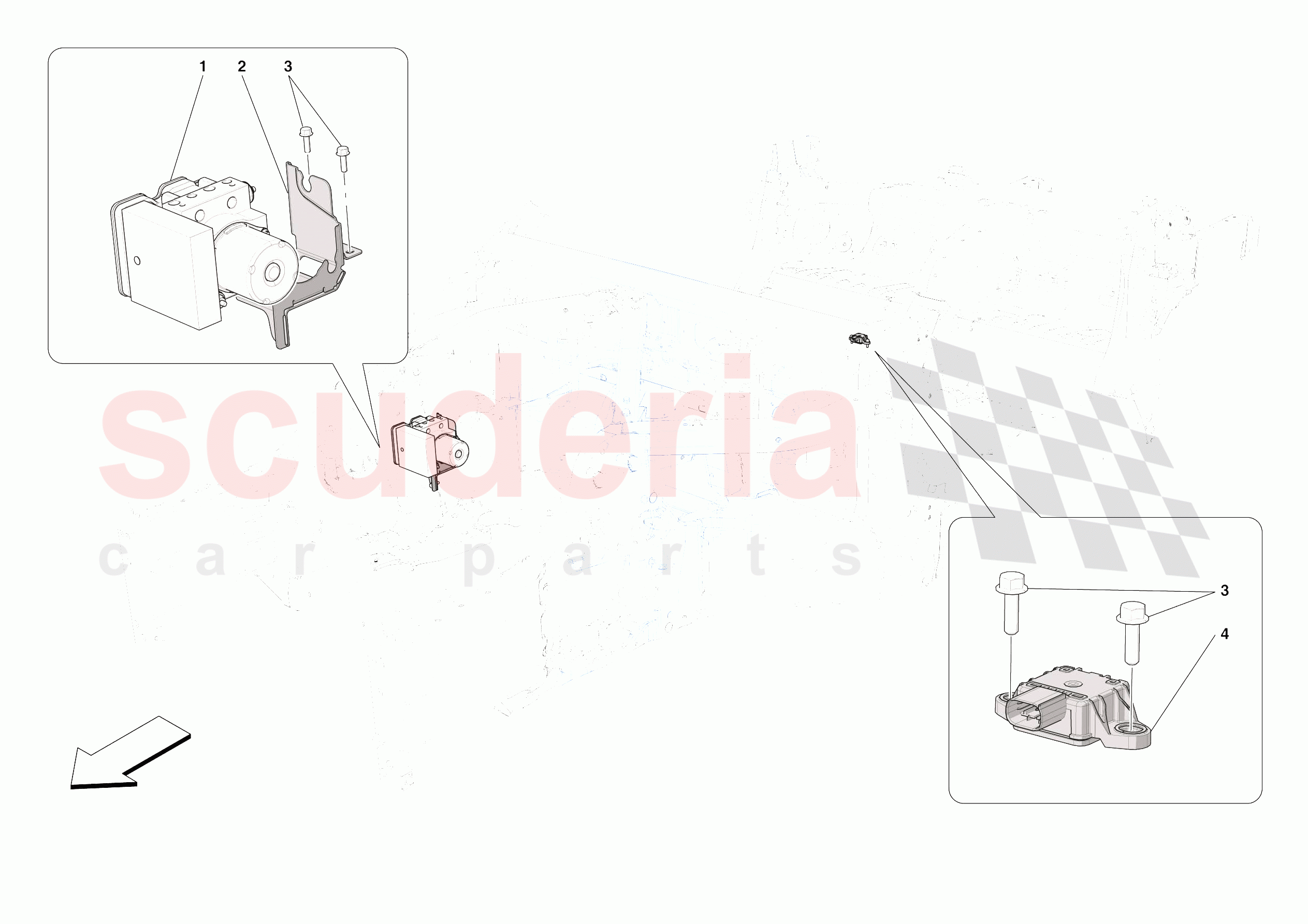 ABS ASR SYSTEM of Ferrari Ferrari Roma Europe RH