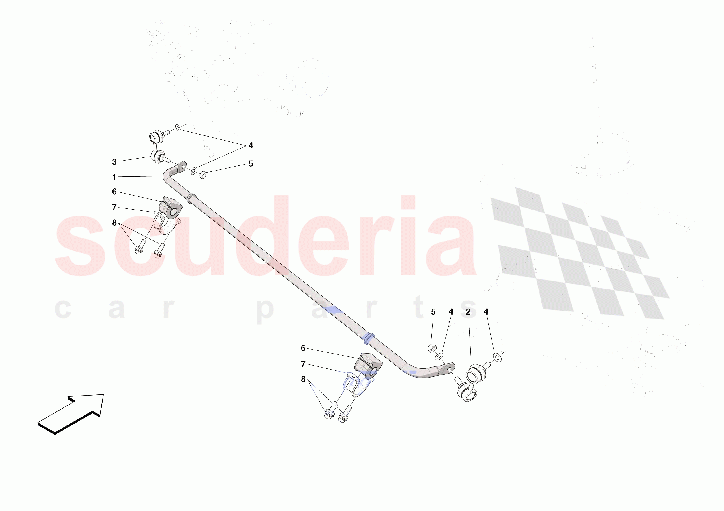 REAR TORSION BAR of Ferrari Ferrari Roma Spider Europe