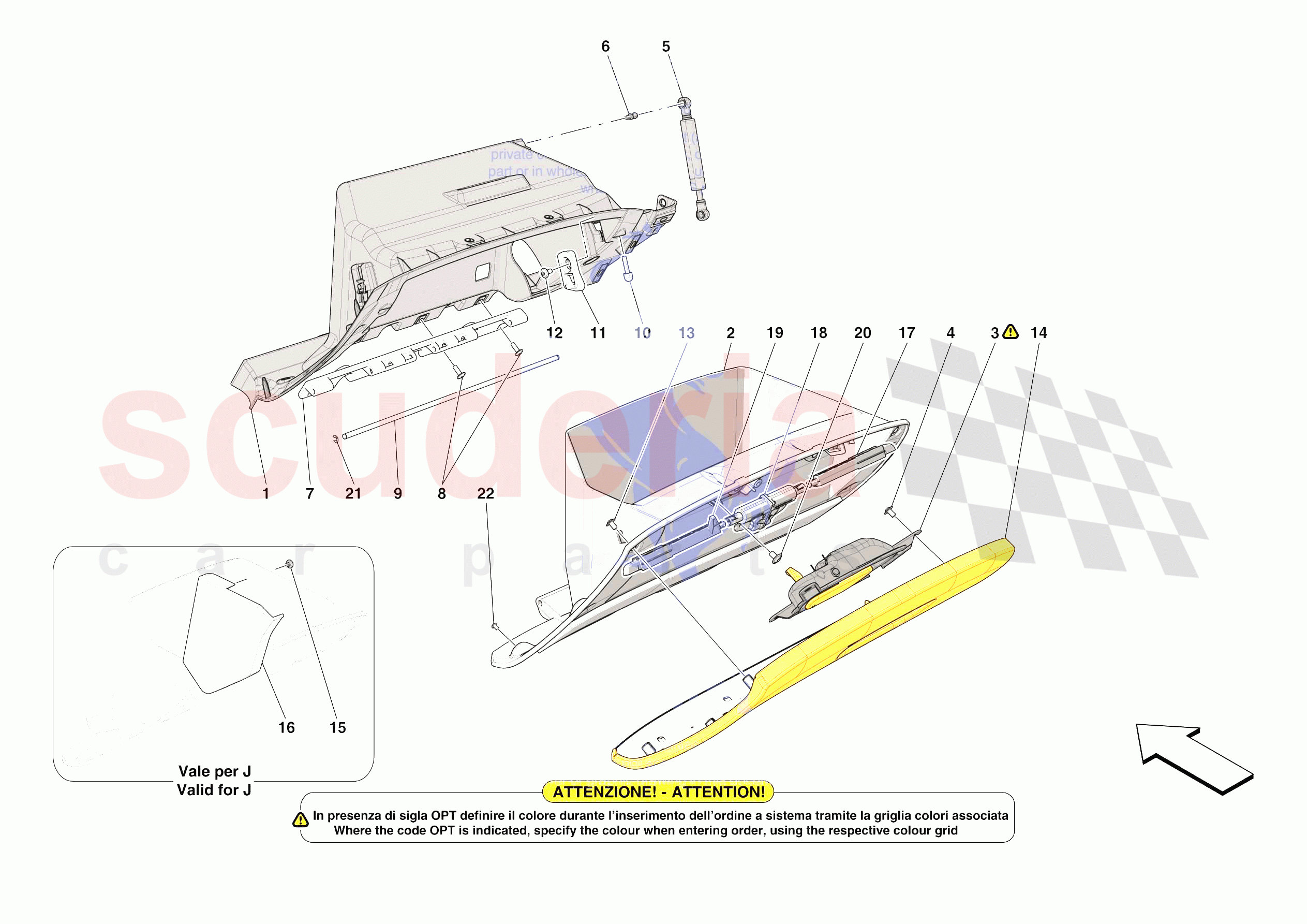 DASHBOARD - GLOVE COMPARTMENT of Ferrari Ferrari Roma Spider Europe