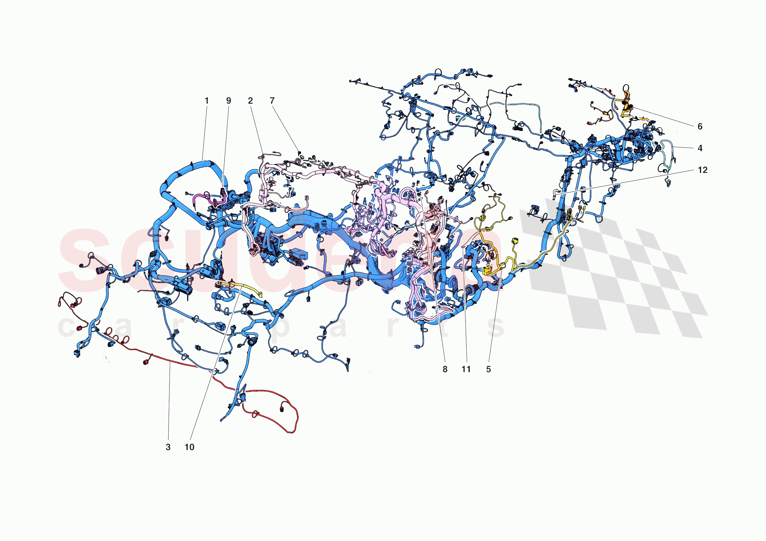 LOW VOLTAGE WIRING HARNESSES of Ferrari Ferrari Roma Spider Europe