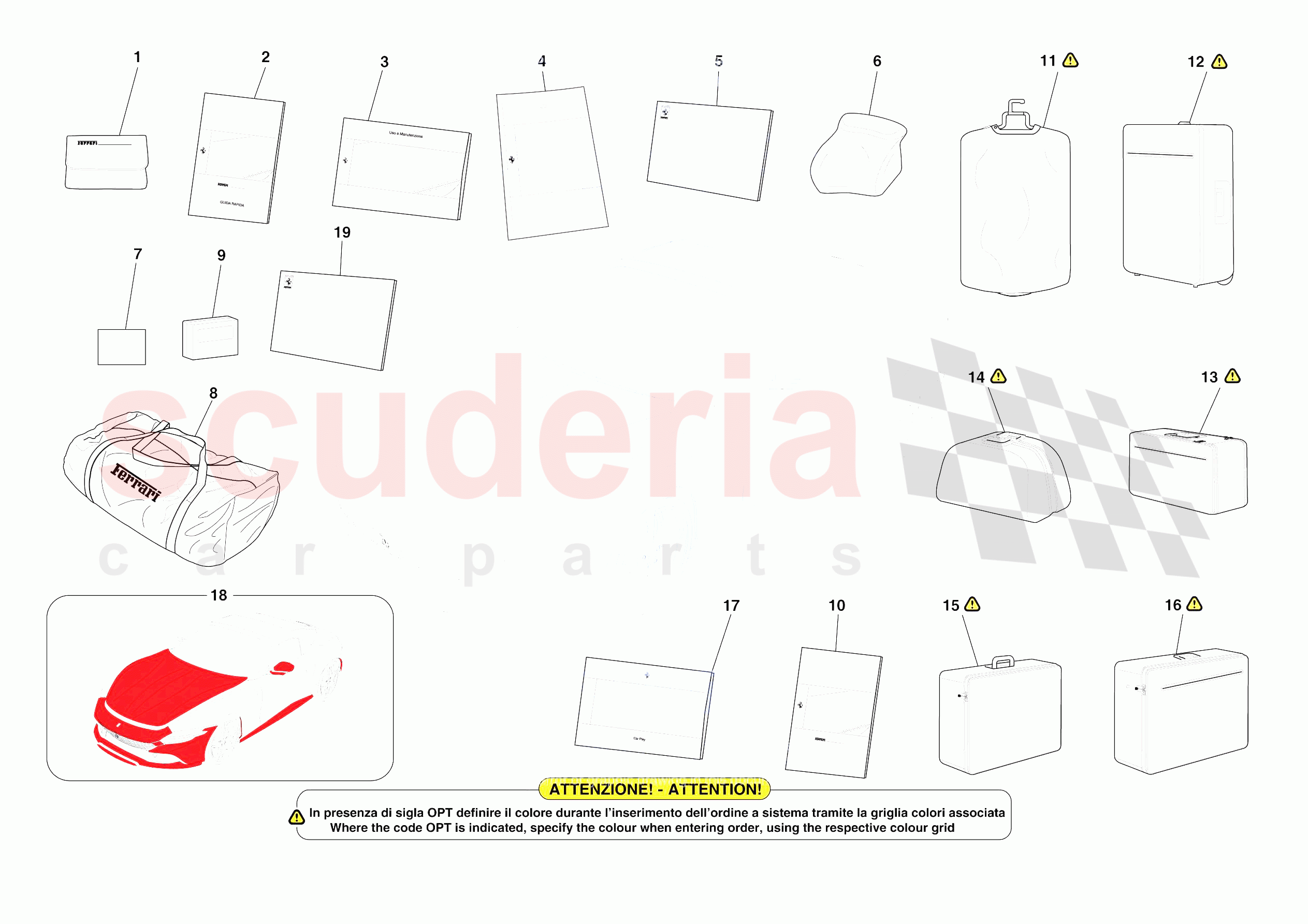 OTHER ACCESSORIES of Ferrari Ferrari Roma Spider Europe RH