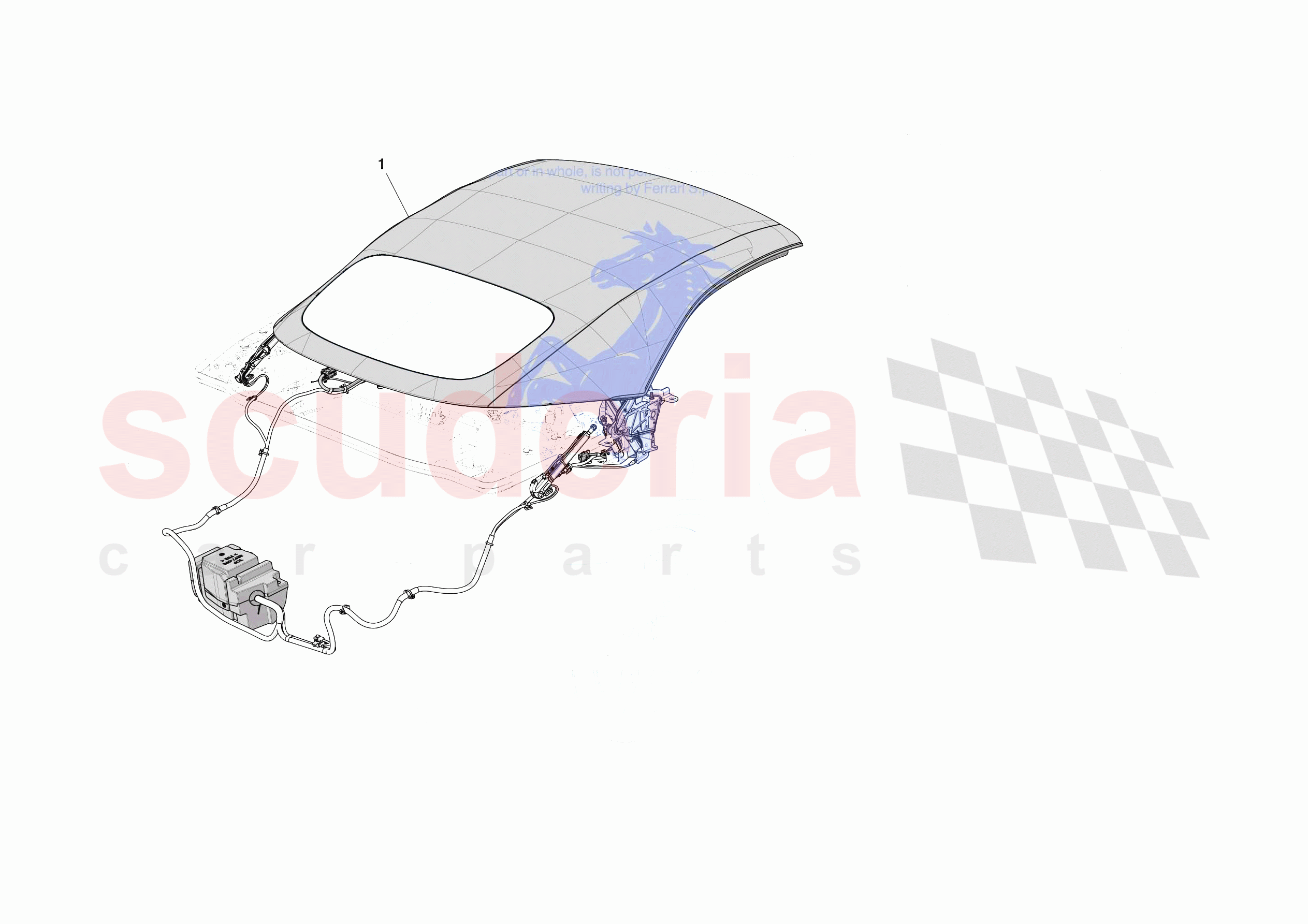 ROOF - STRUCTURE of Ferrari Ferrari Roma Spider Europe RH