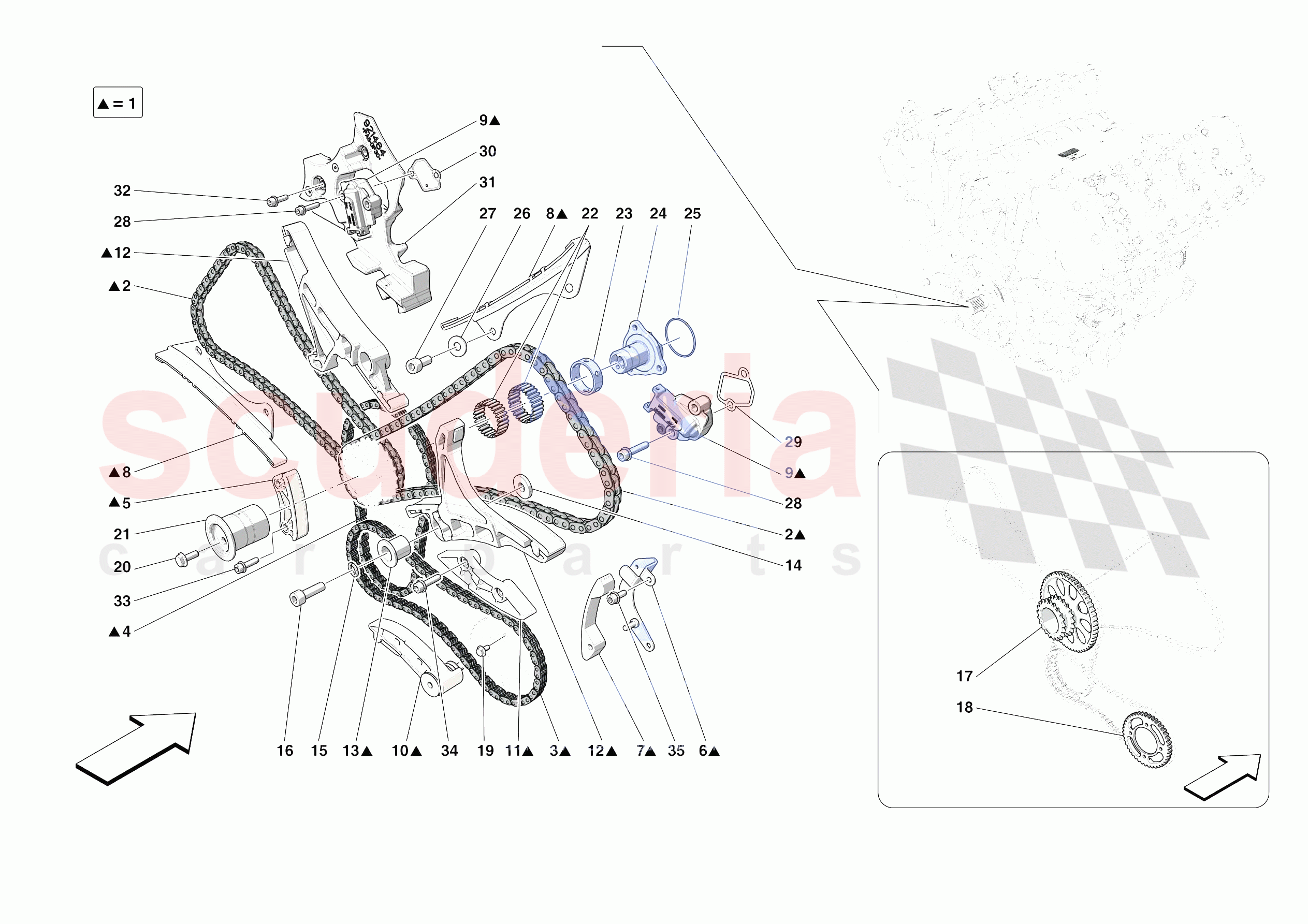 TIMING SYSTEM DRIVE of Ferrari Ferrari SF90 Spider Europe