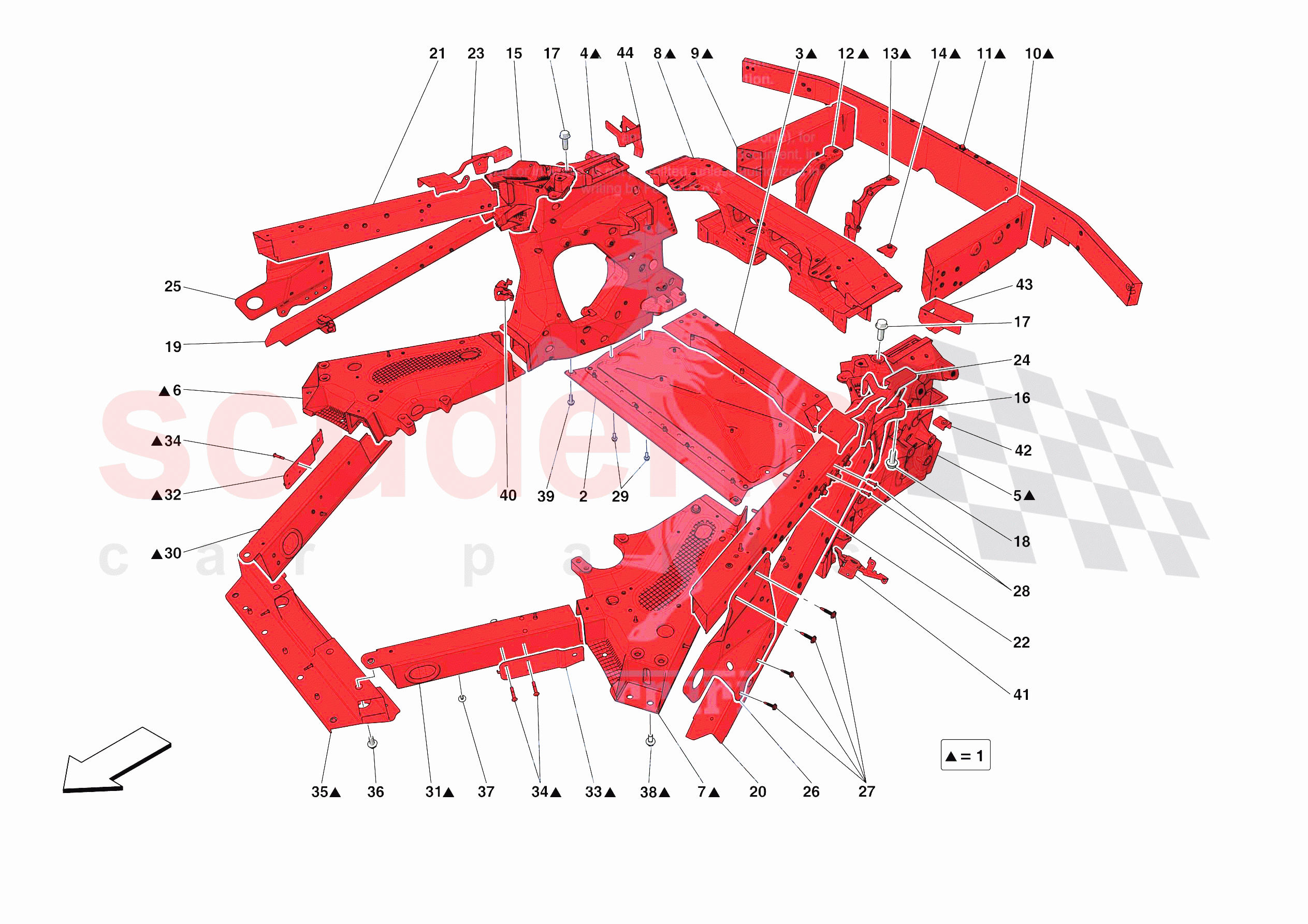 STRUCTURES AND ELEMENTS, REAR OF VEHICLE of Ferrari Ferrari SF90 Spider Europe