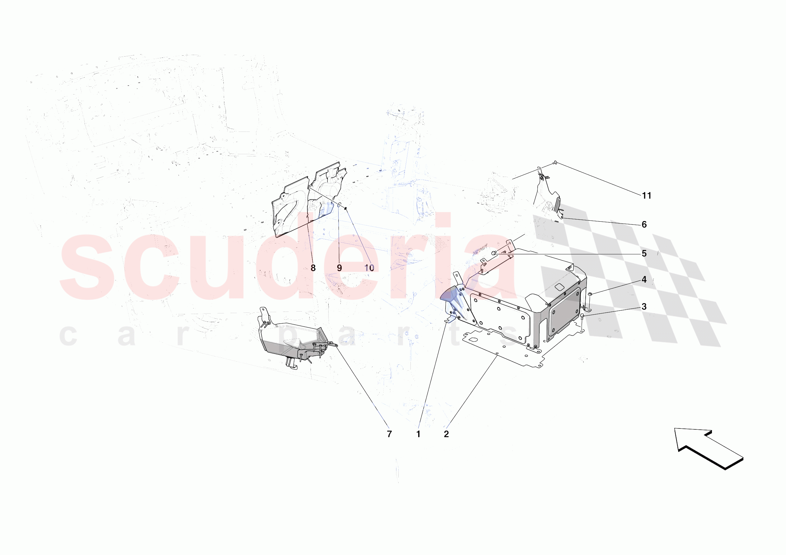 ENGINE COMPARTMENT INSULATION of Ferrari Ferrari SF90 Spider Europe