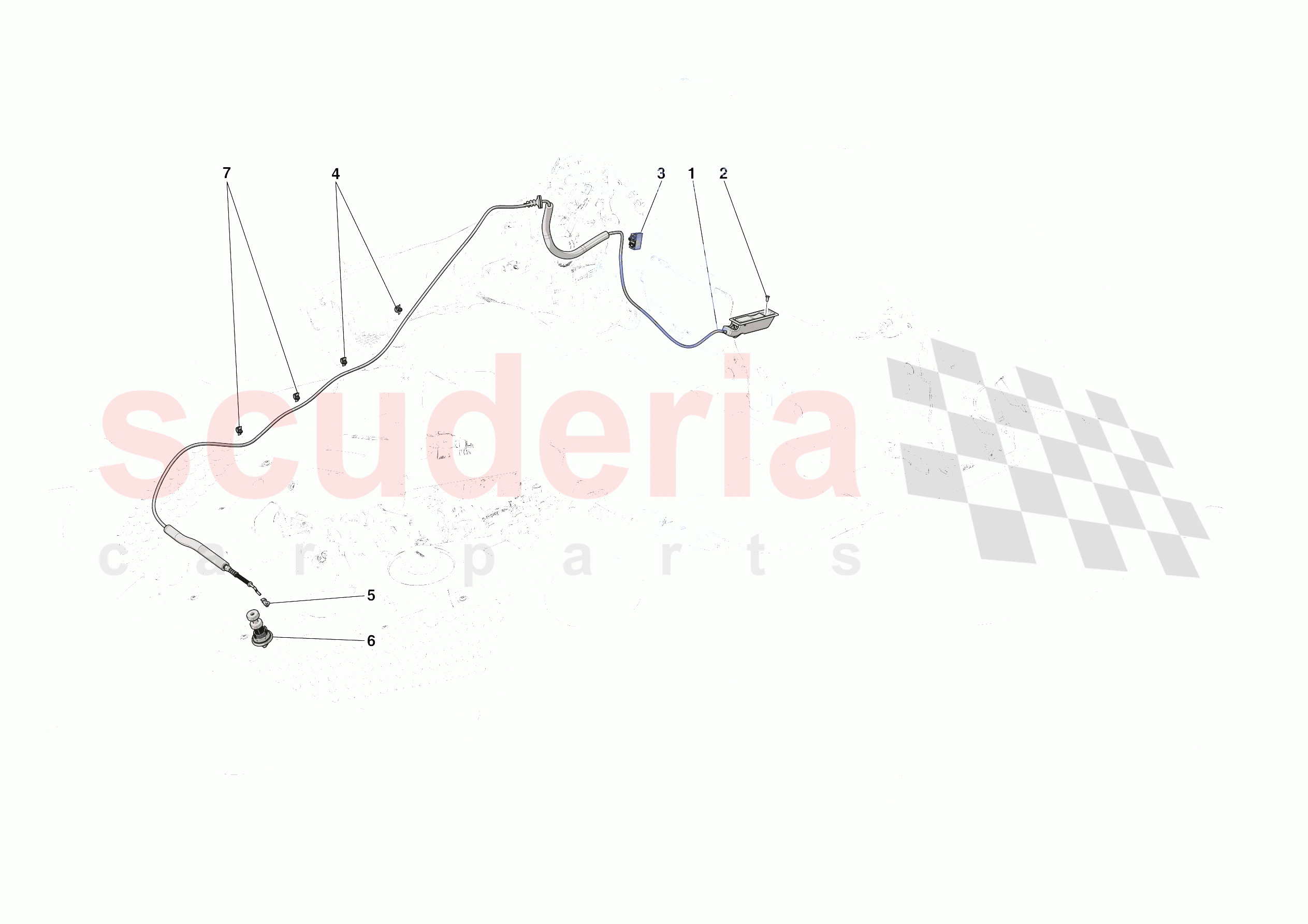 REAR LID OPENING MECHANISM of Ferrari Ferrari SF90 Spider Europe