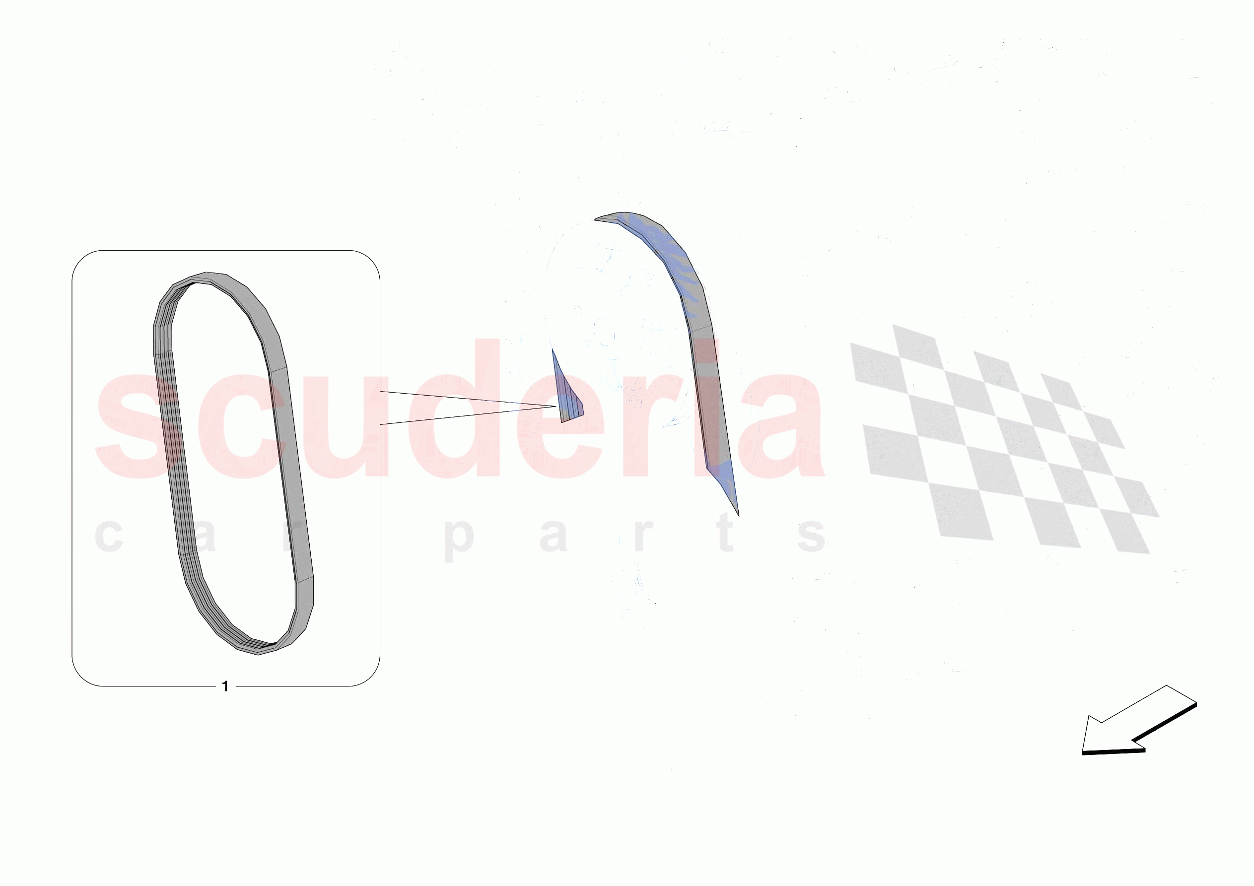 ALTERNATOR DRIVE of Ferrari Ferrari SF90 Spider Europe RH