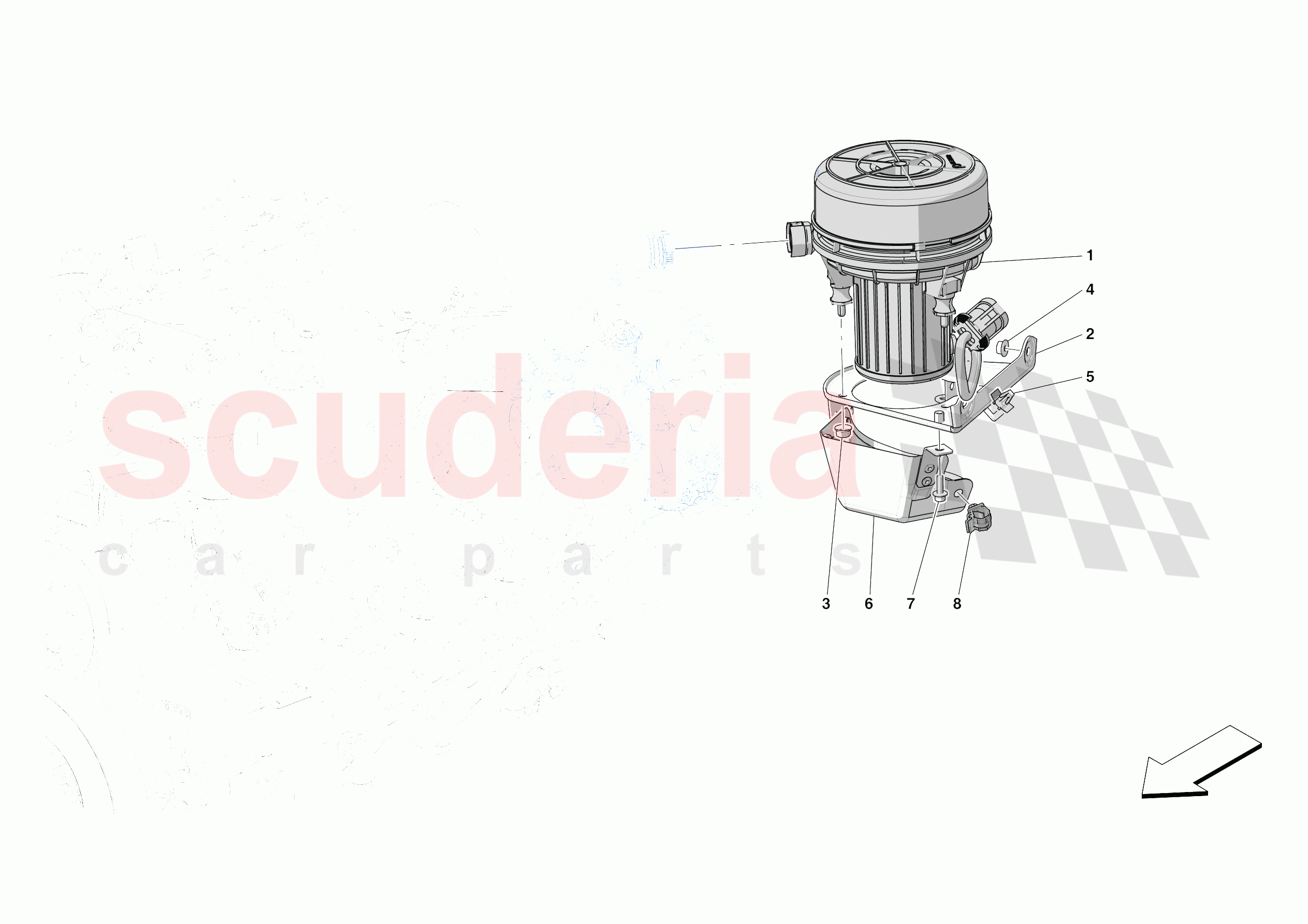 EMISSIONS CONTROL SYSTEM of Ferrari Ferrari SF90 Spider Europe RH