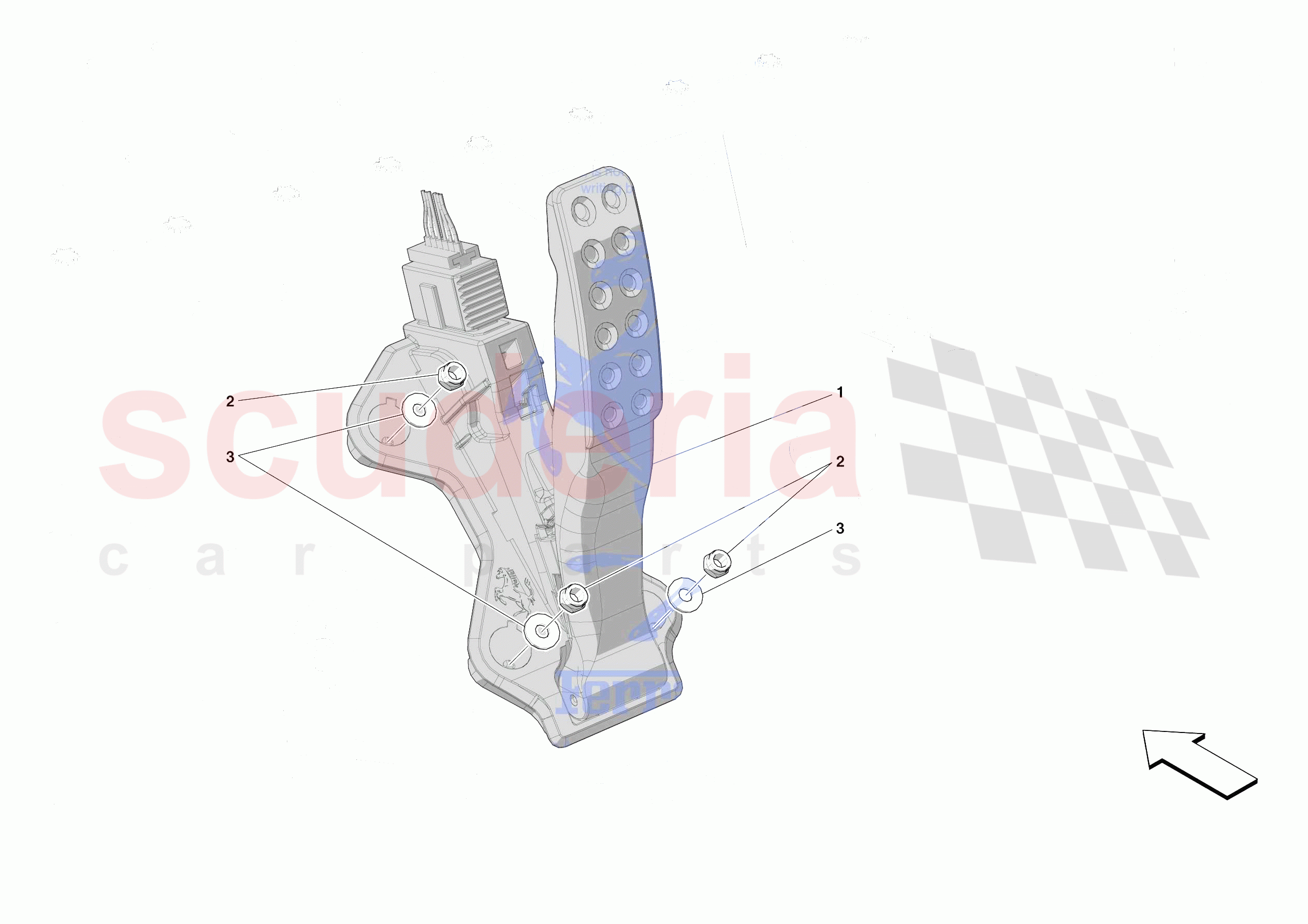 ACCELERATOR CONTROL of Ferrari Ferrari SF90 Spider Europe RH