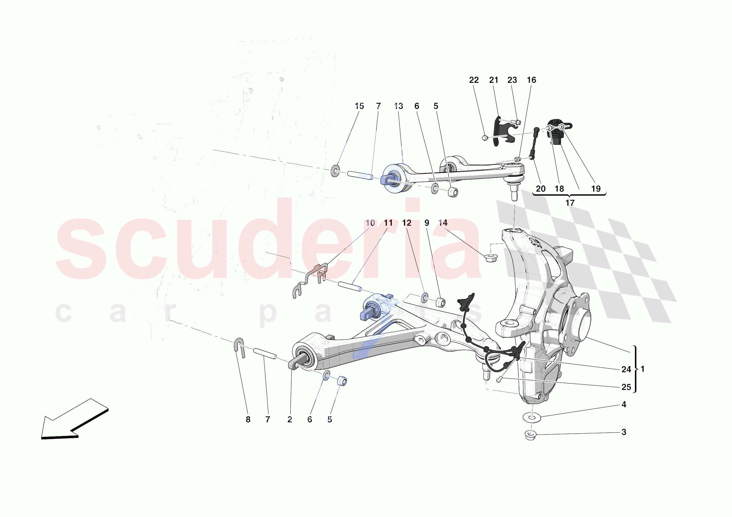 FRONT SUSPENSION - ARMS of Ferrari Ferrari SF90 Spider Europe RH