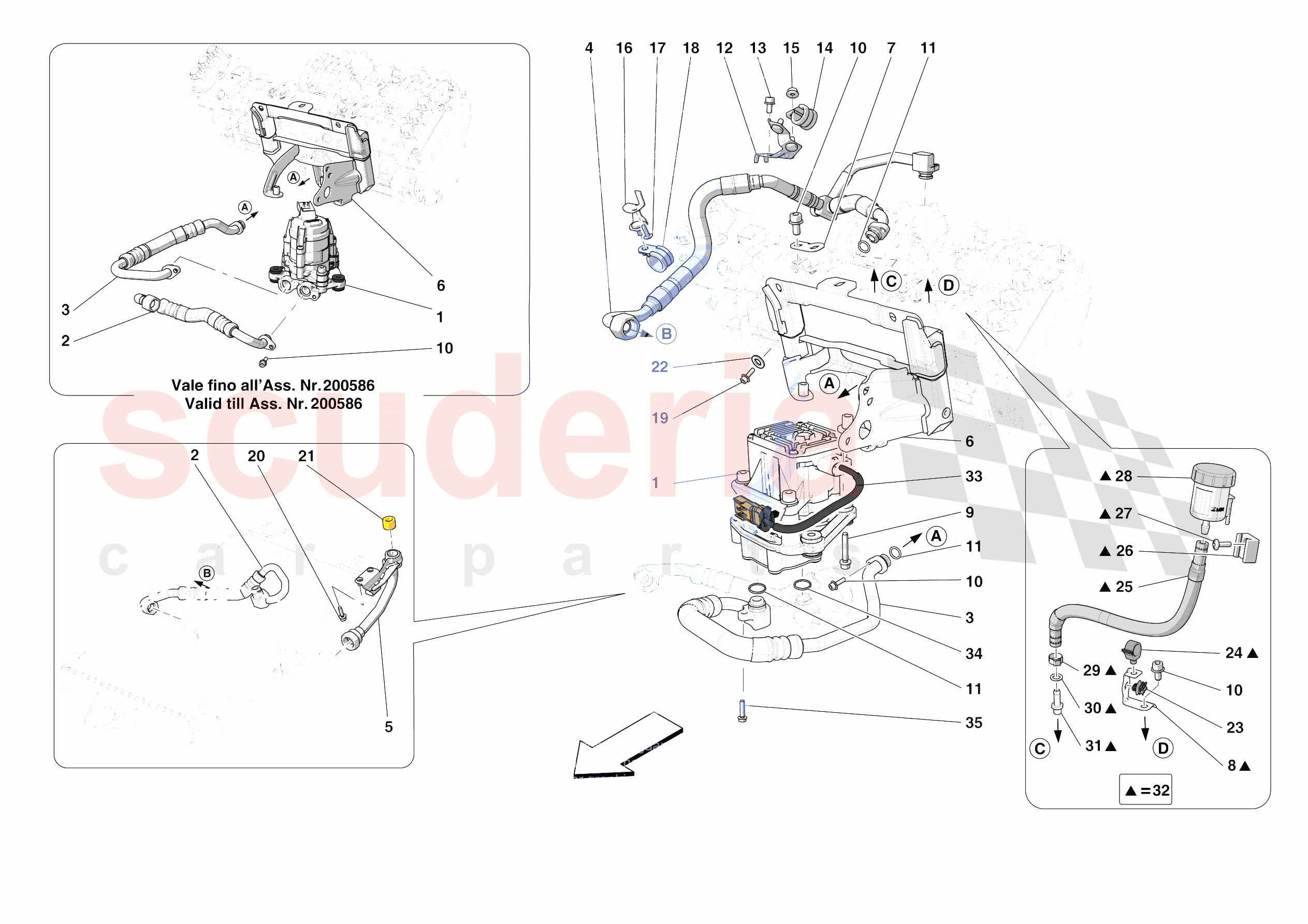 ELECTRIC AXLE COOLING of Ferrari Ferrari SF90 Spider Europe RH