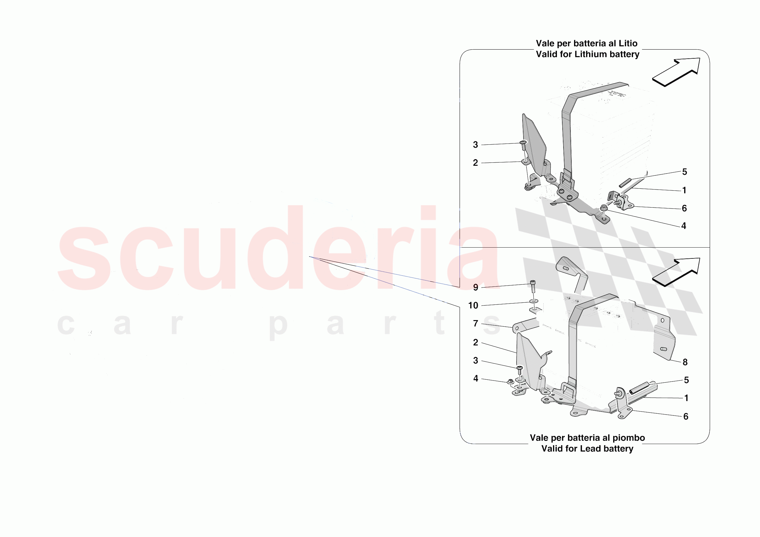 BATTERY INSTALLATION of Ferrari Ferrari SF90 Spider USA