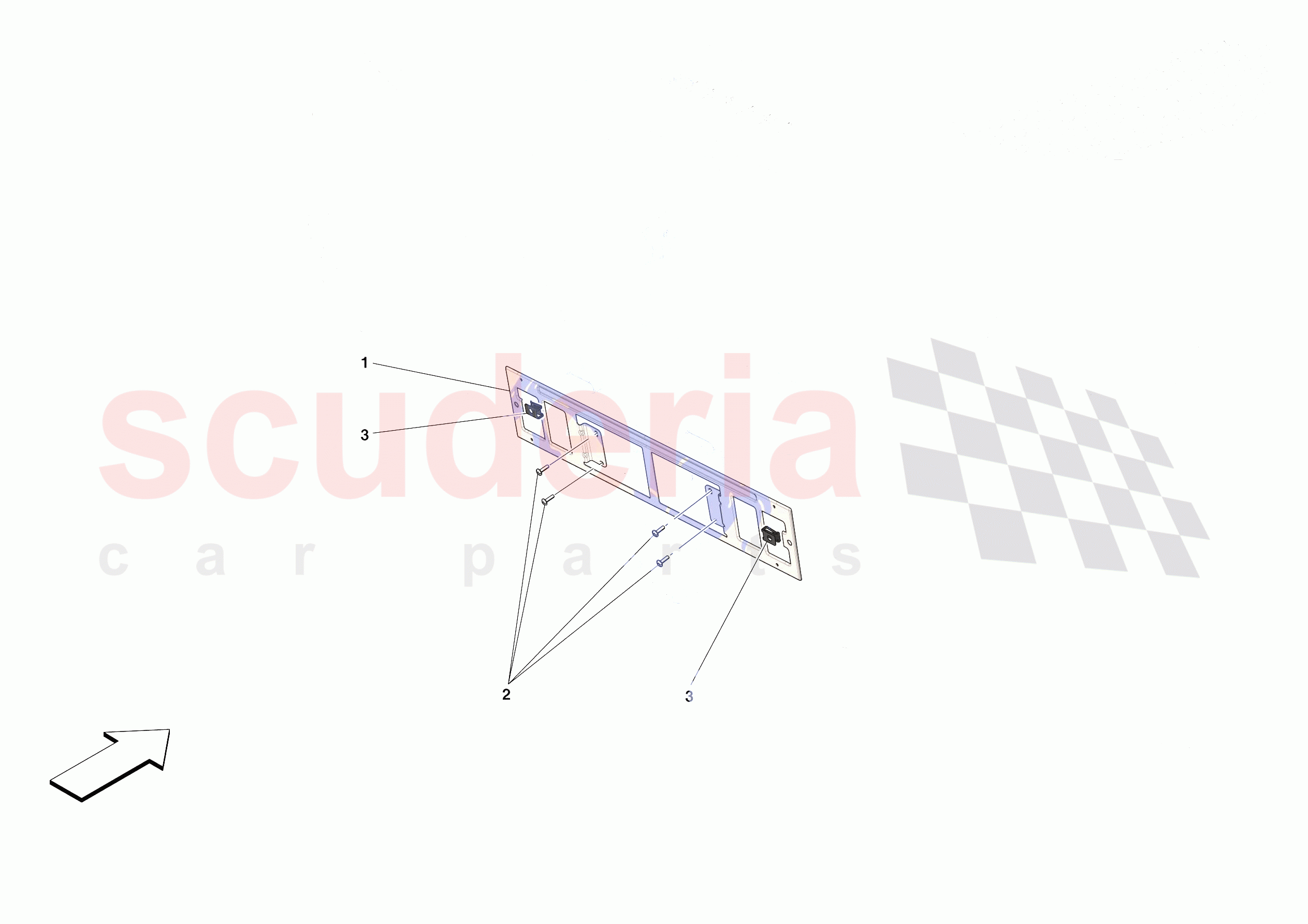 REAR LICENCE PLATE INSTALLATION of Ferrari Ferrari SF90 Stradale Europe