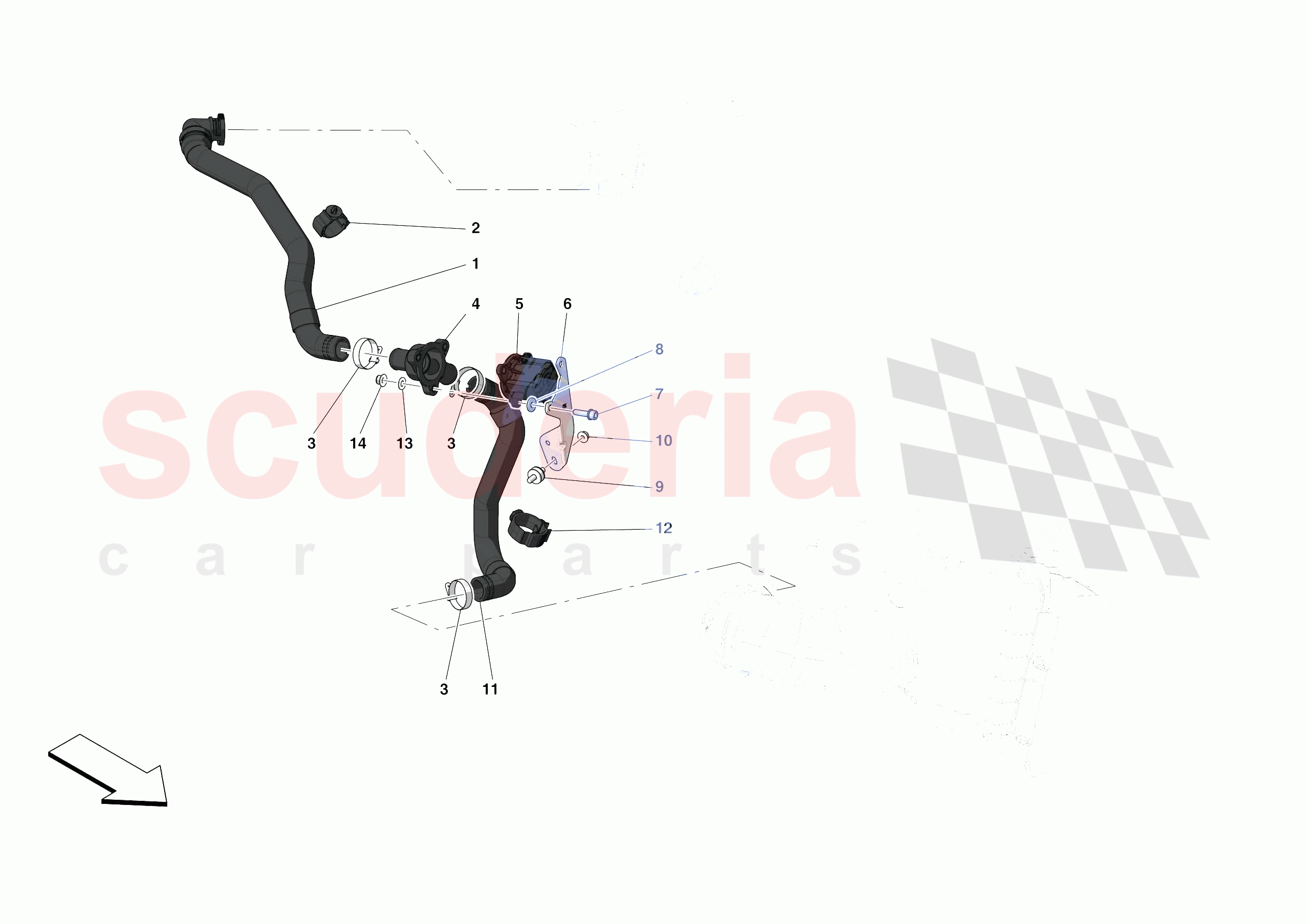 TURBOCHARGING SYSTEM ADJUSTMENTS of Ferrari Ferrari SF90 Stradale Europe RH