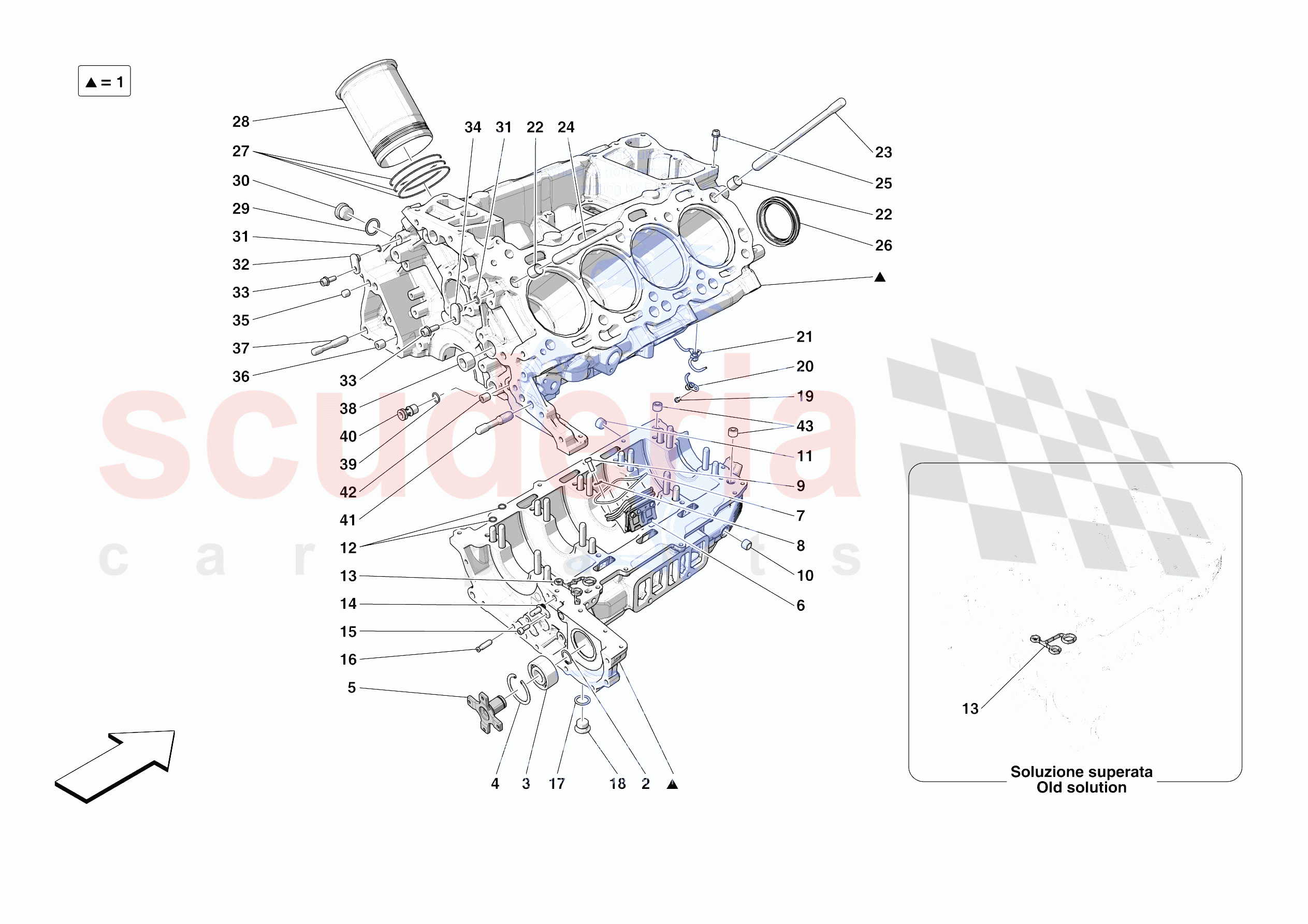 CRANKCASE of Ferrari Ferrari SF90 Stradale USA