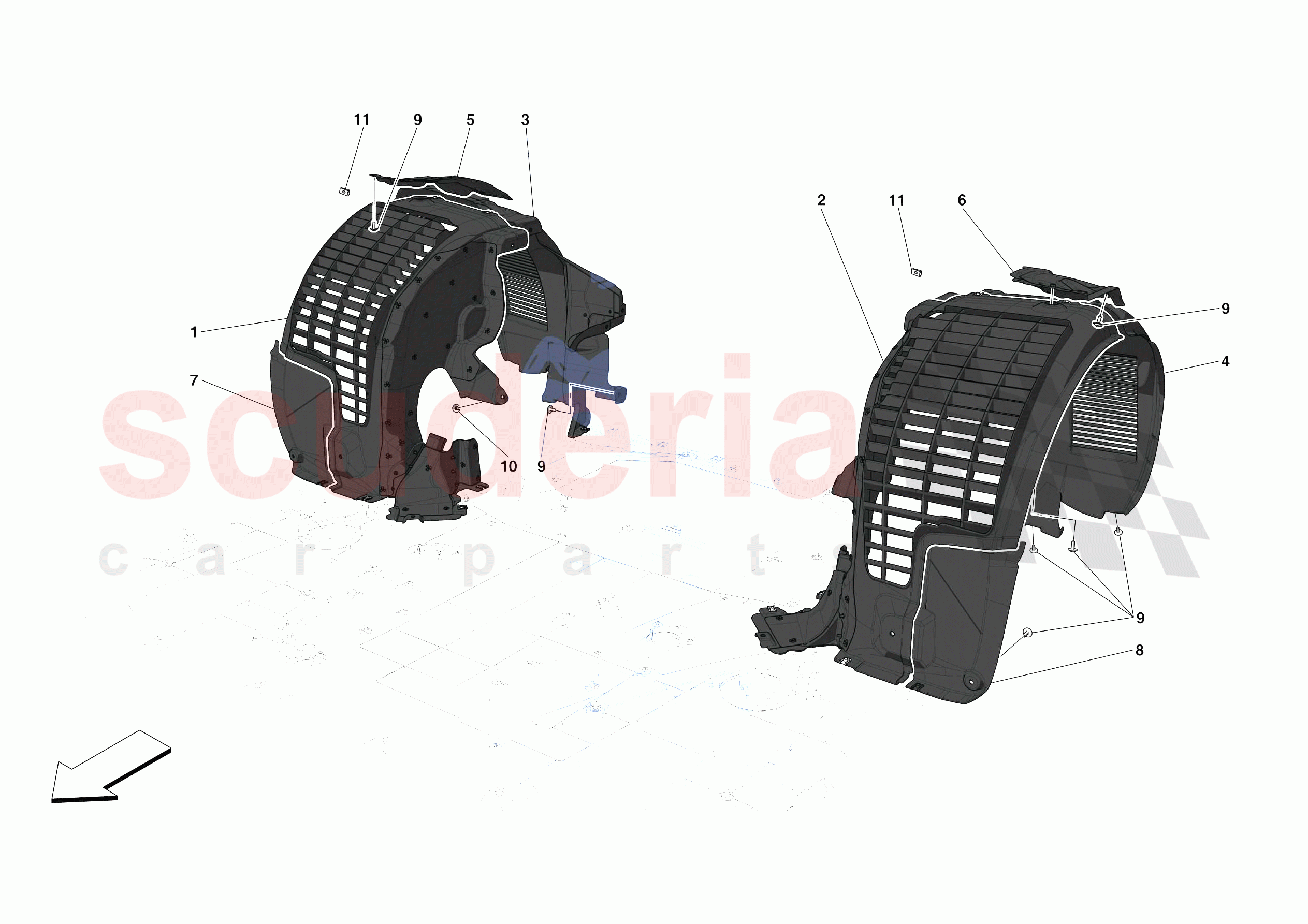 REAR WHEELHOUSE of Ferrari Ferrari SF90 Stradale USA