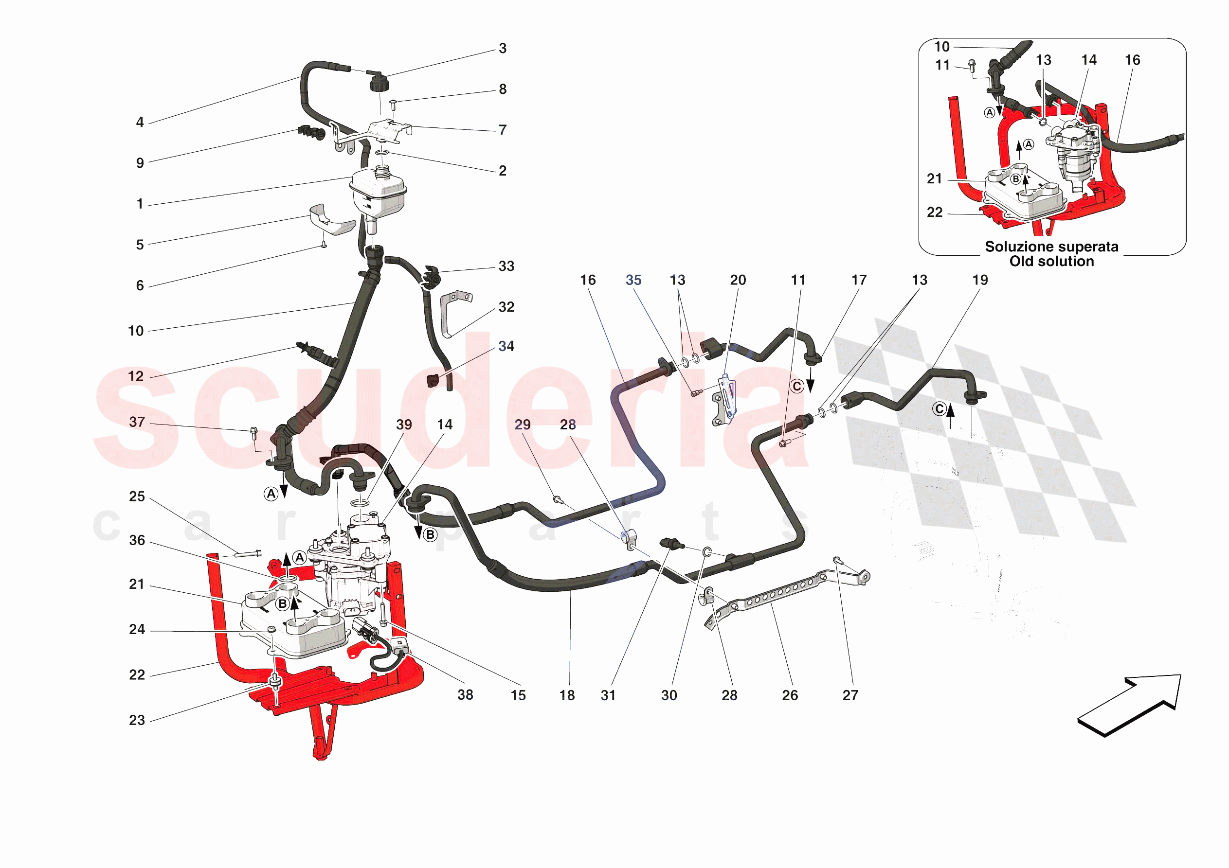 ELECTRIC MACHINE COOLING of Ferrari Ferrari SF90 Stradale USA