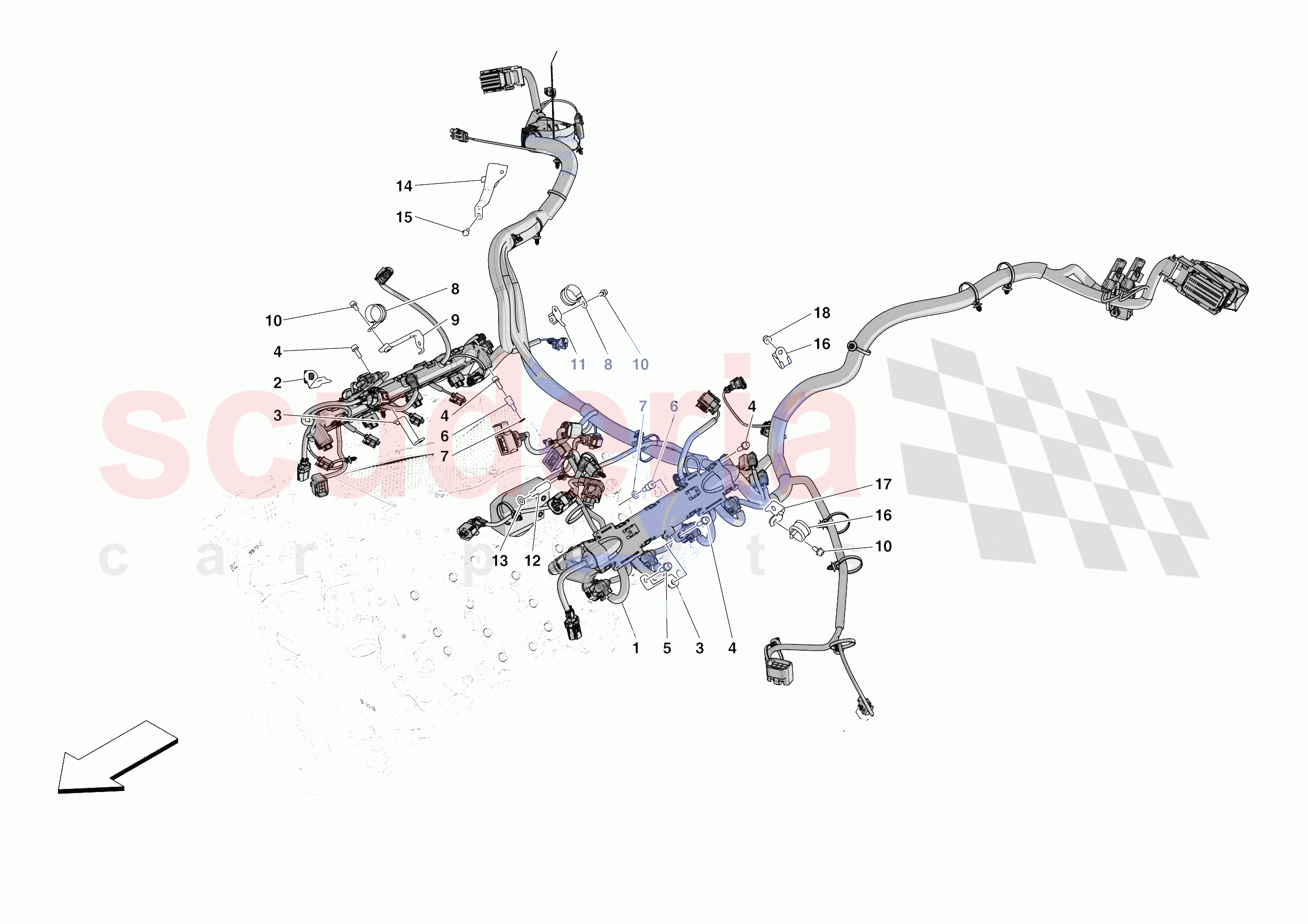 ENGINE ELECTRICAL SYSTEM of Ferrari Ferrari SF90 XX Spider Europe