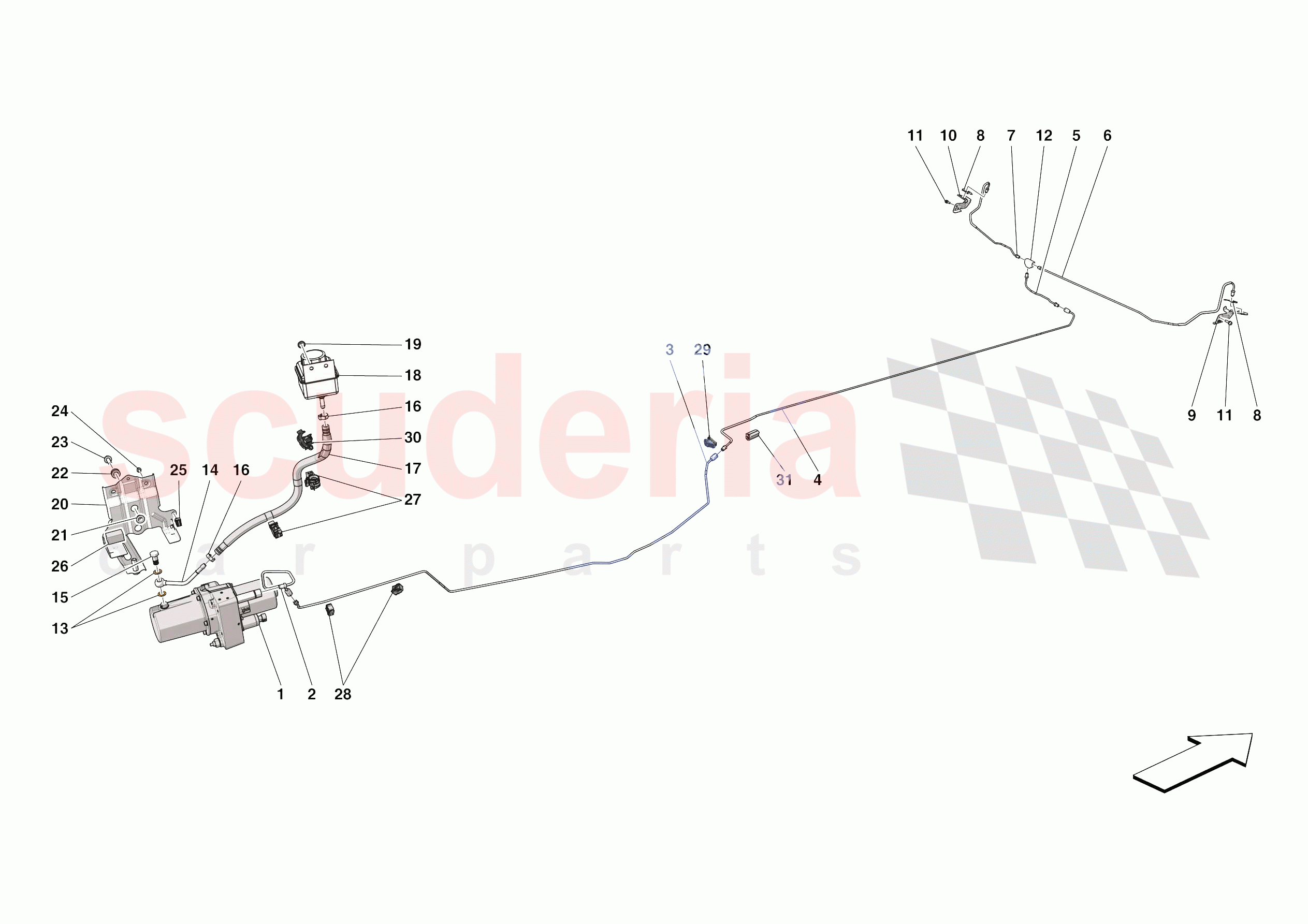 LIFTING THE VEHICLE of Ferrari Ferrari SF90 XX Spider Europe