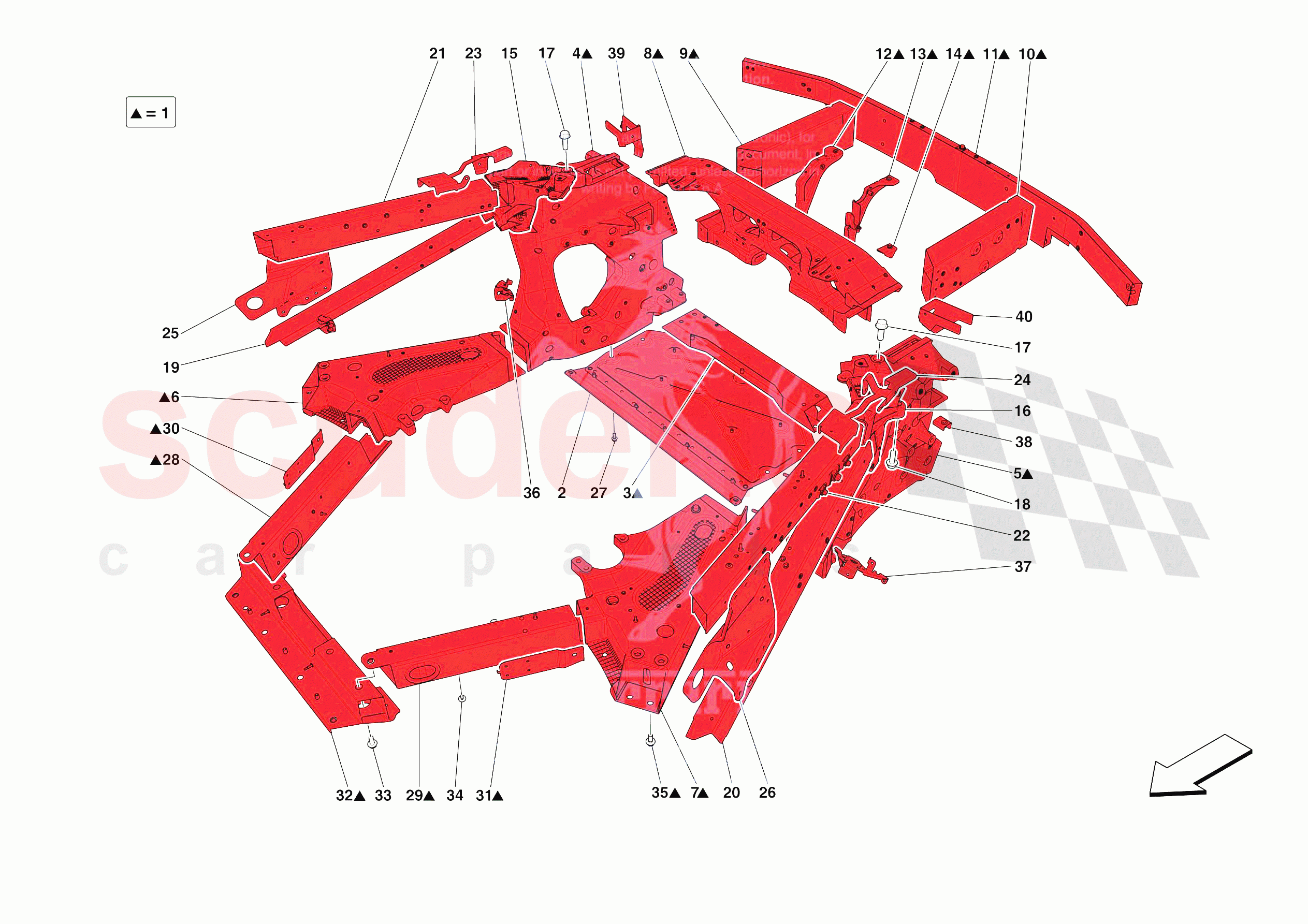 STRUCTURES AND ELEMENTS, REAR OF VEHICLE of Ferrari Ferrari SF90 XX Spider Europe